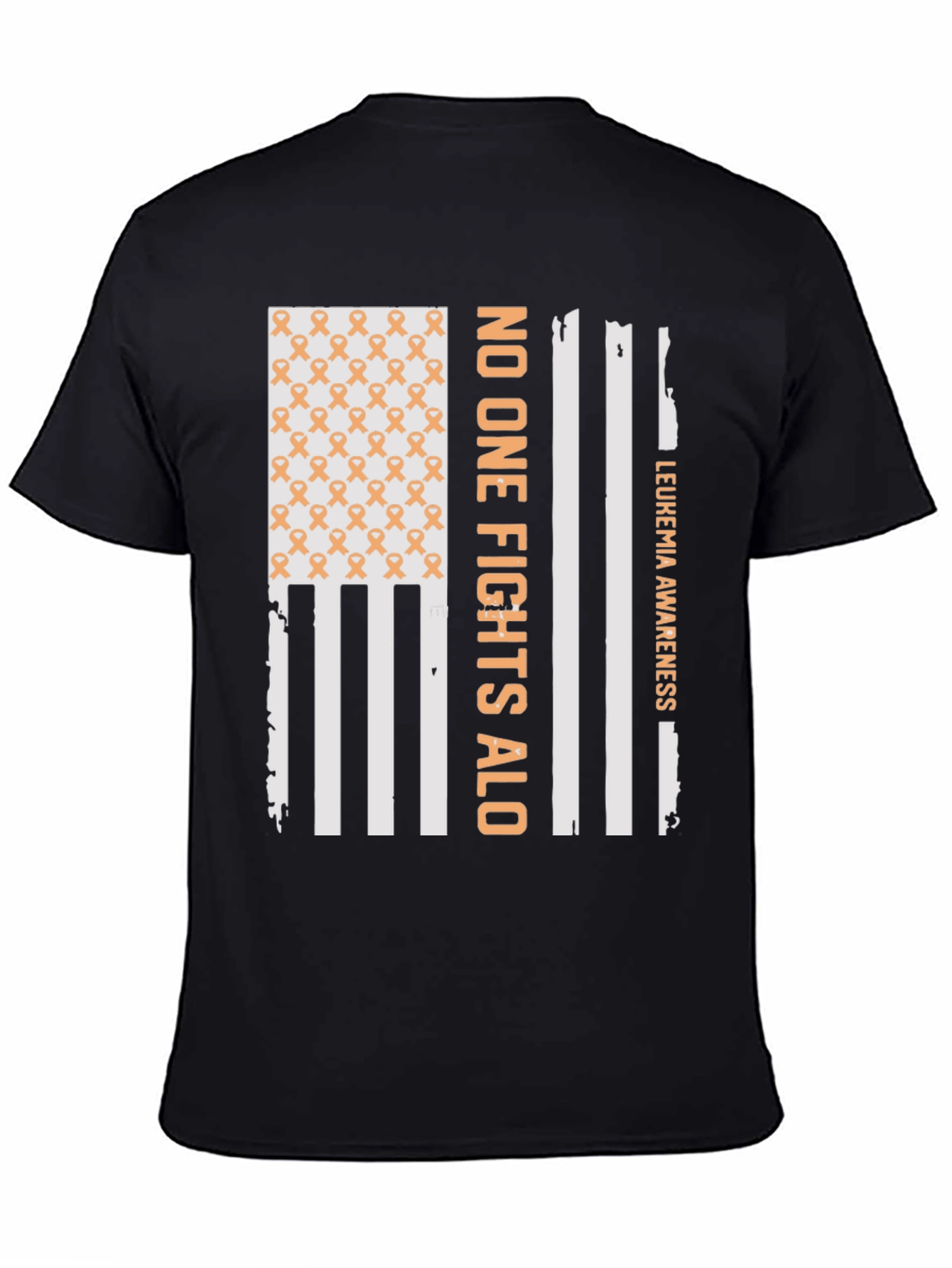 Leukemia Awareness T-Shirt - No One Fights Alone