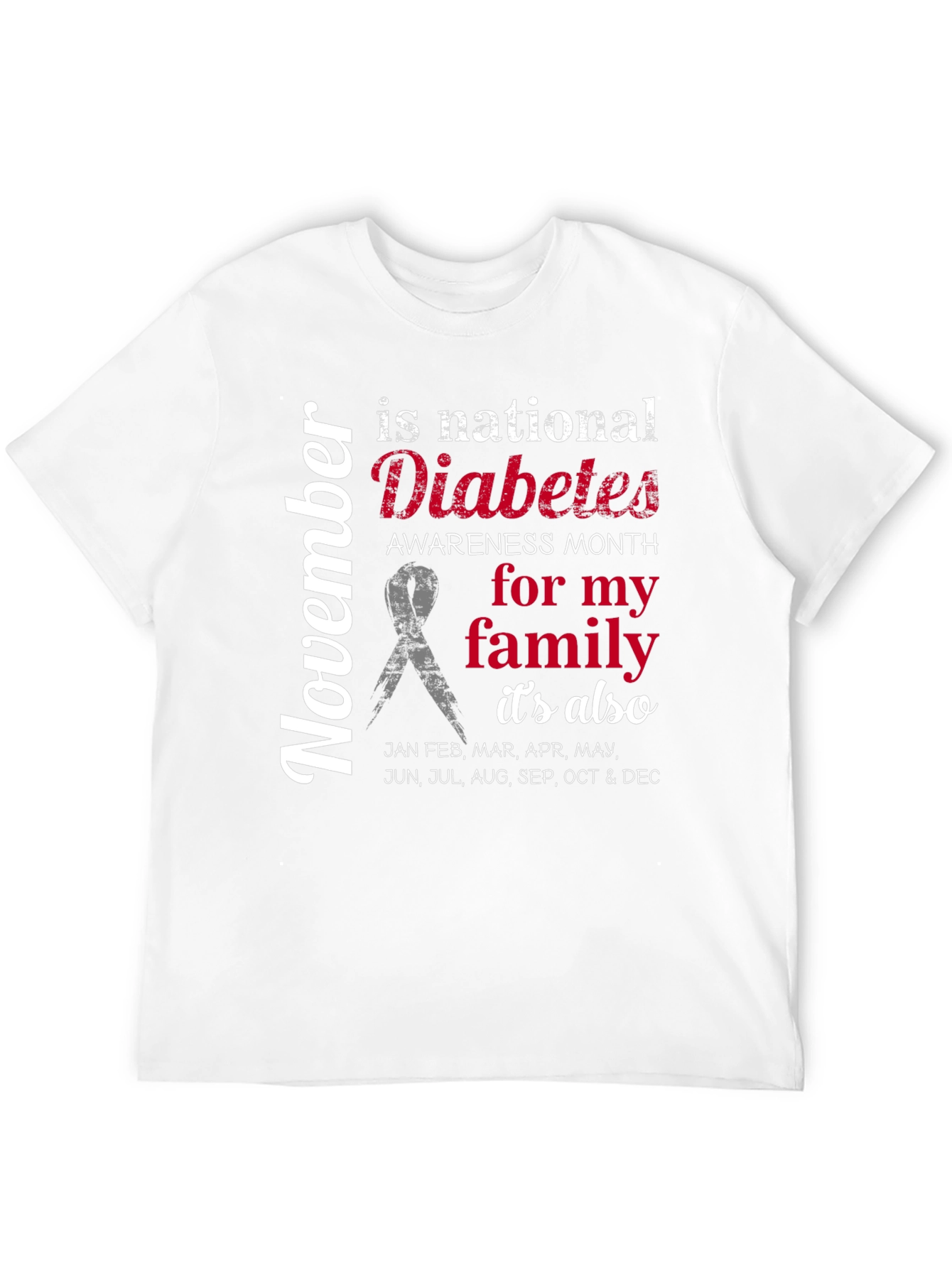 Diabetes Awareness T-Shirt - Family Support Month Tee