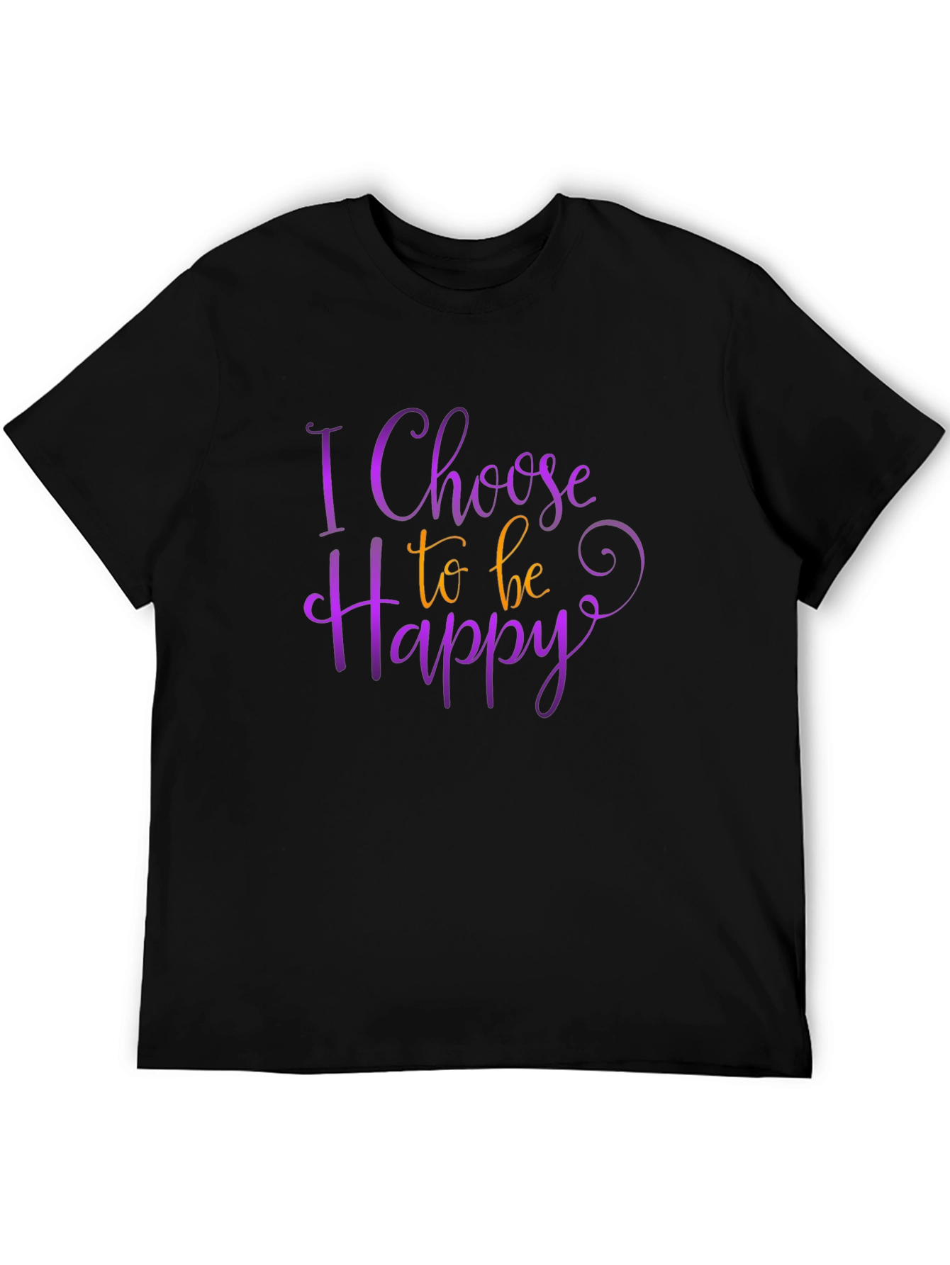 Choose Happy Graphic Tee - Positive Vibes Shirt