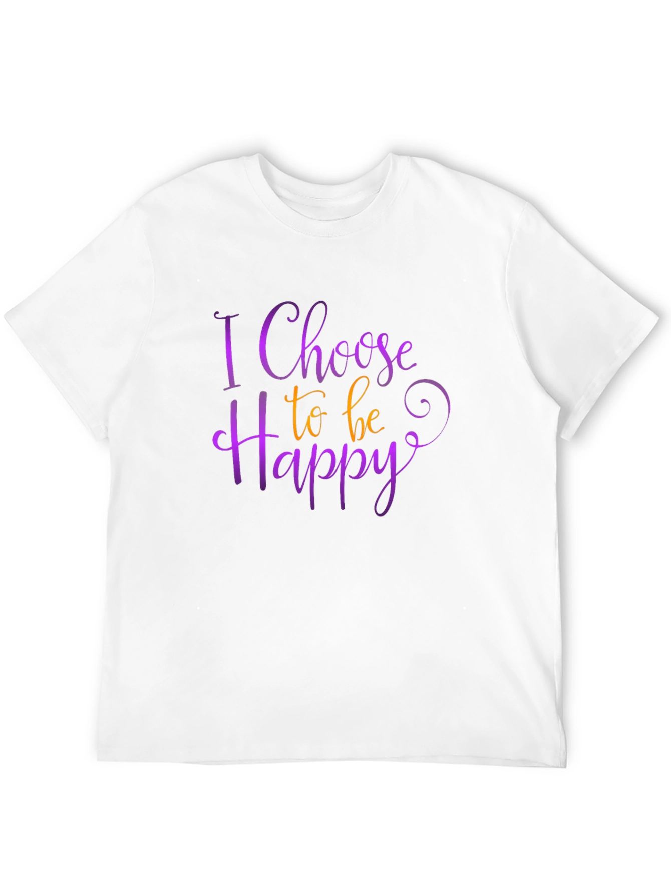 Choose Happy Graphic Tee - Positive Vibes Shirt