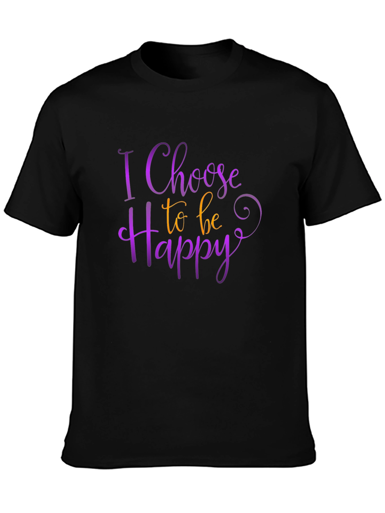 Choose Happy Graphic Tee - Positive Vibes Shirt