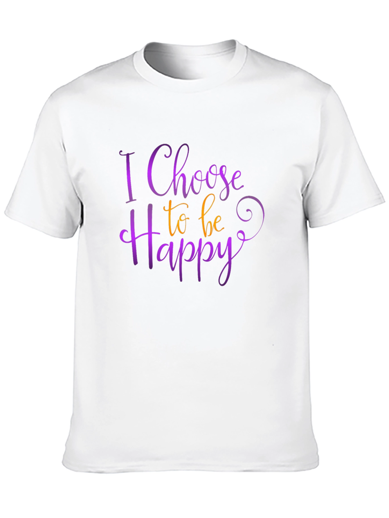 Choose Happy Graphic Tee - Positive Vibes Shirt