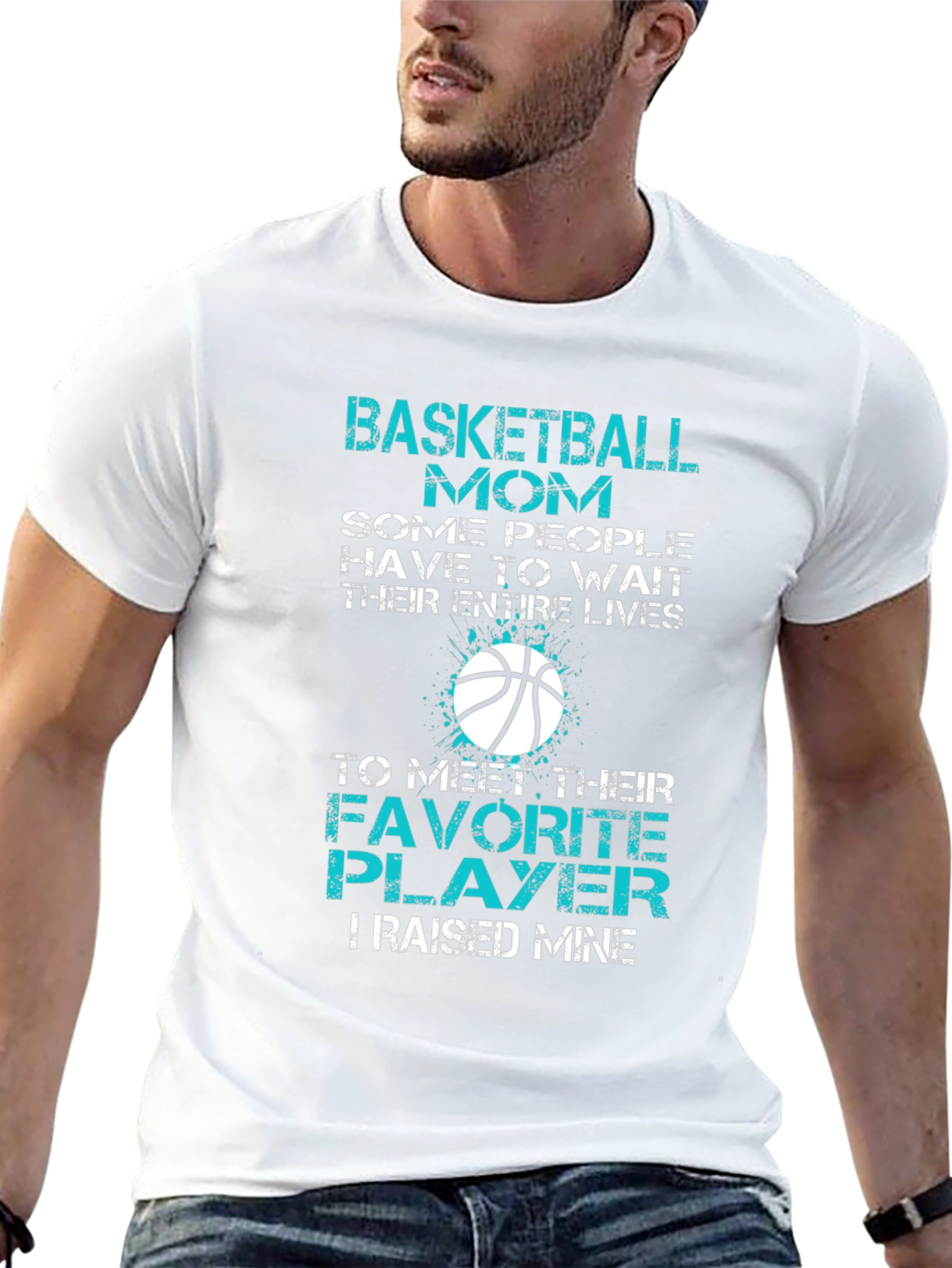Basketball Mom Graphic T-Shirt - Favorite Player Tee