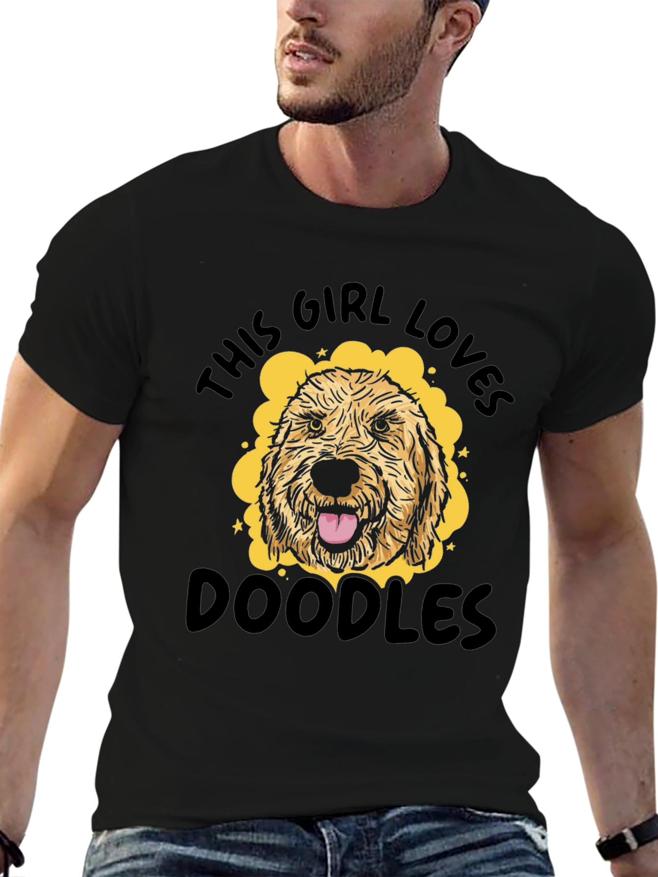 This Girl Loves Doodles T-Shirt Cute Dog Tee