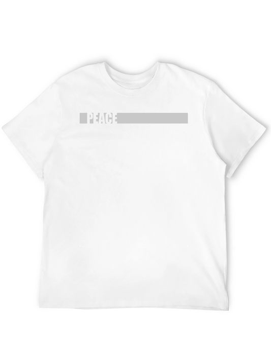 Peace Graphic Print Black T-Shirt