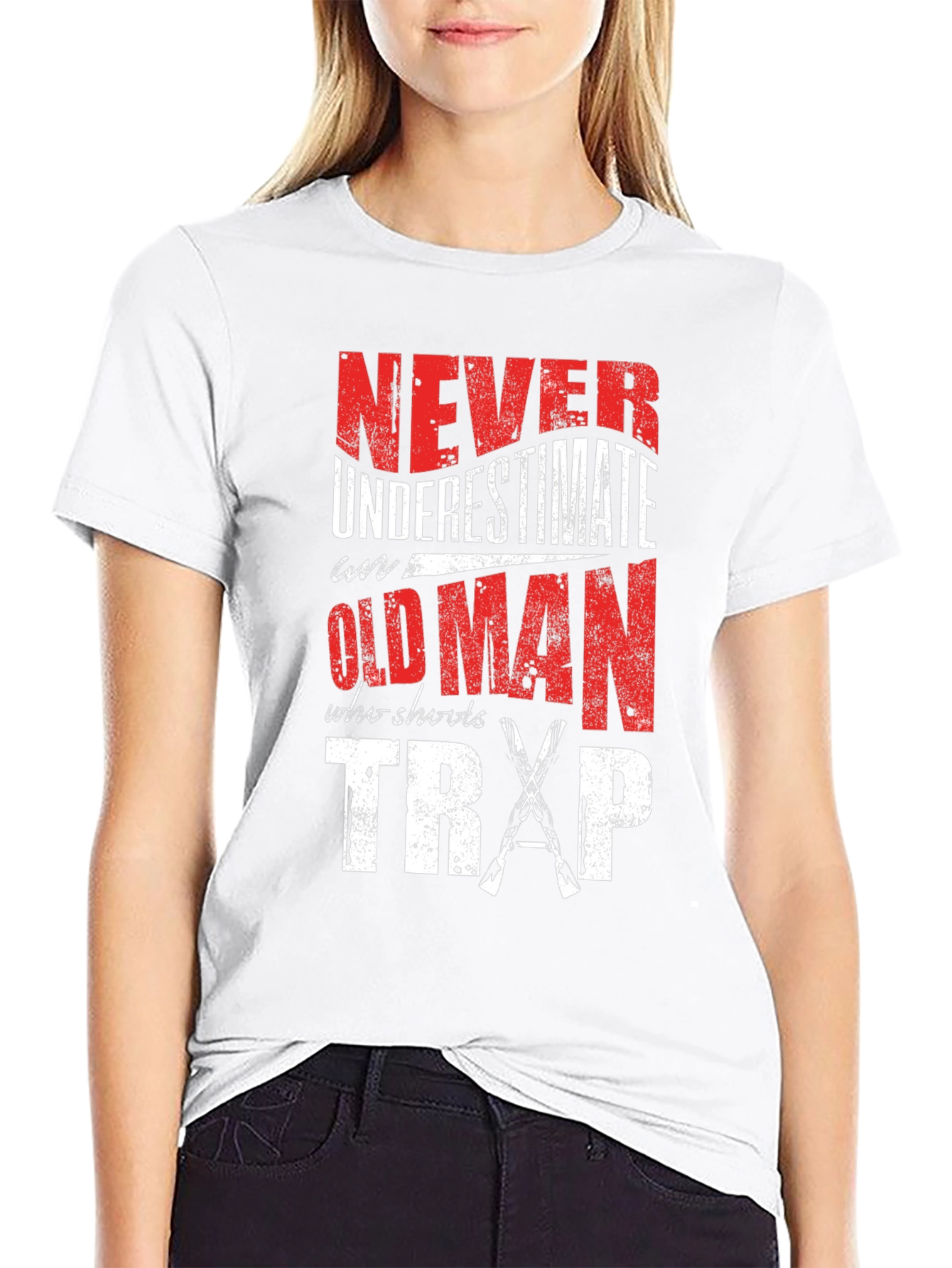 Never Underestimate an Old Man Who Shoots Trap T-Shirt