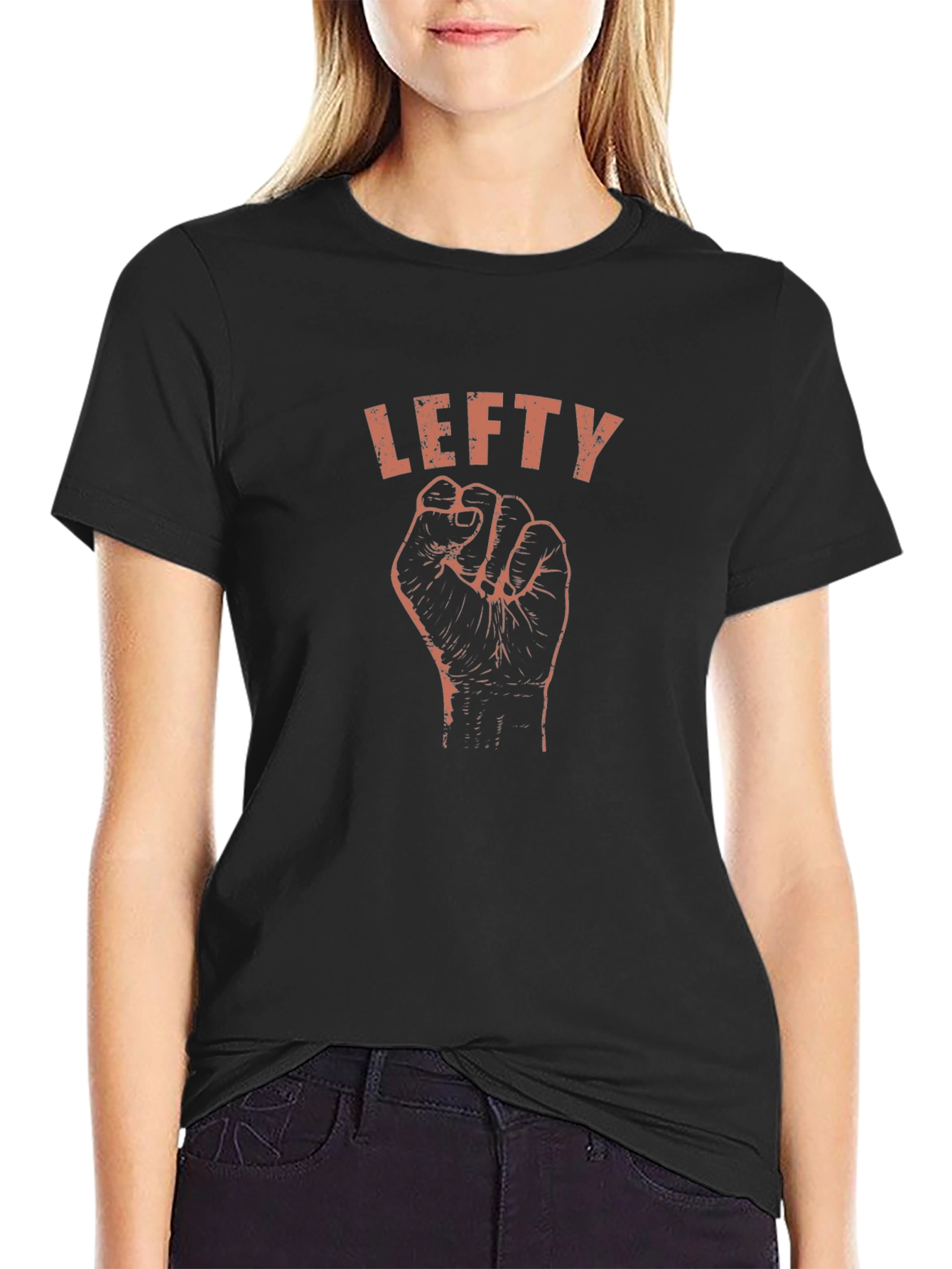 Lefty Fist Graphic Tee - Empower Your Style