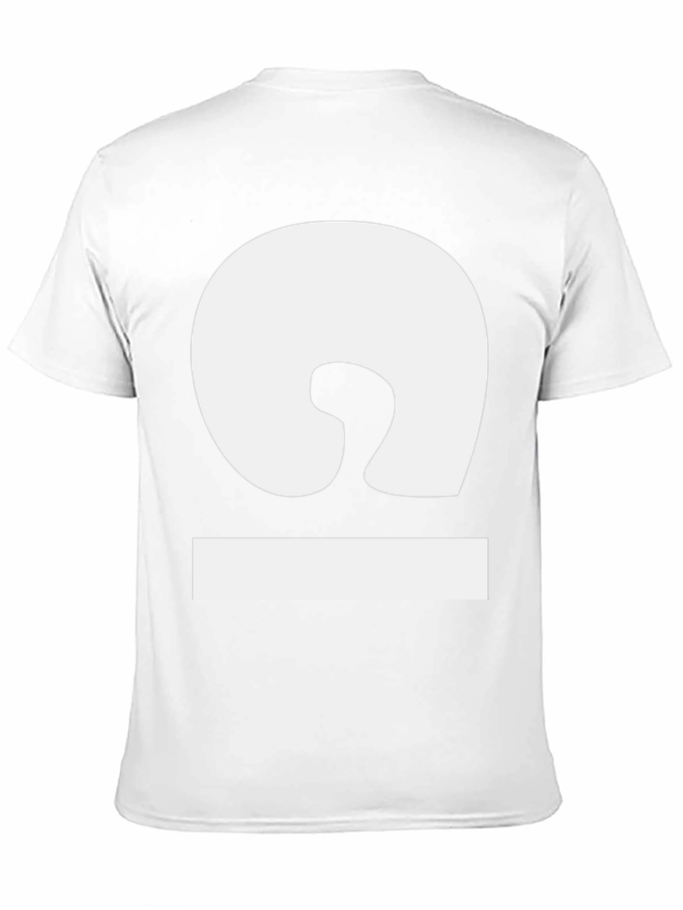 Modern Minimalist White Symbol Black T-Shirt