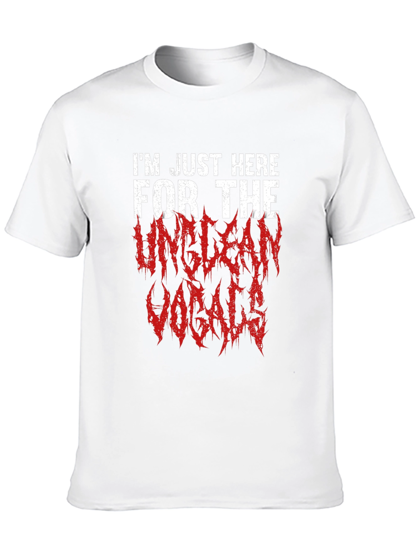 Unclean Vocals Graphic Tee - Metalhead Concert Shirt