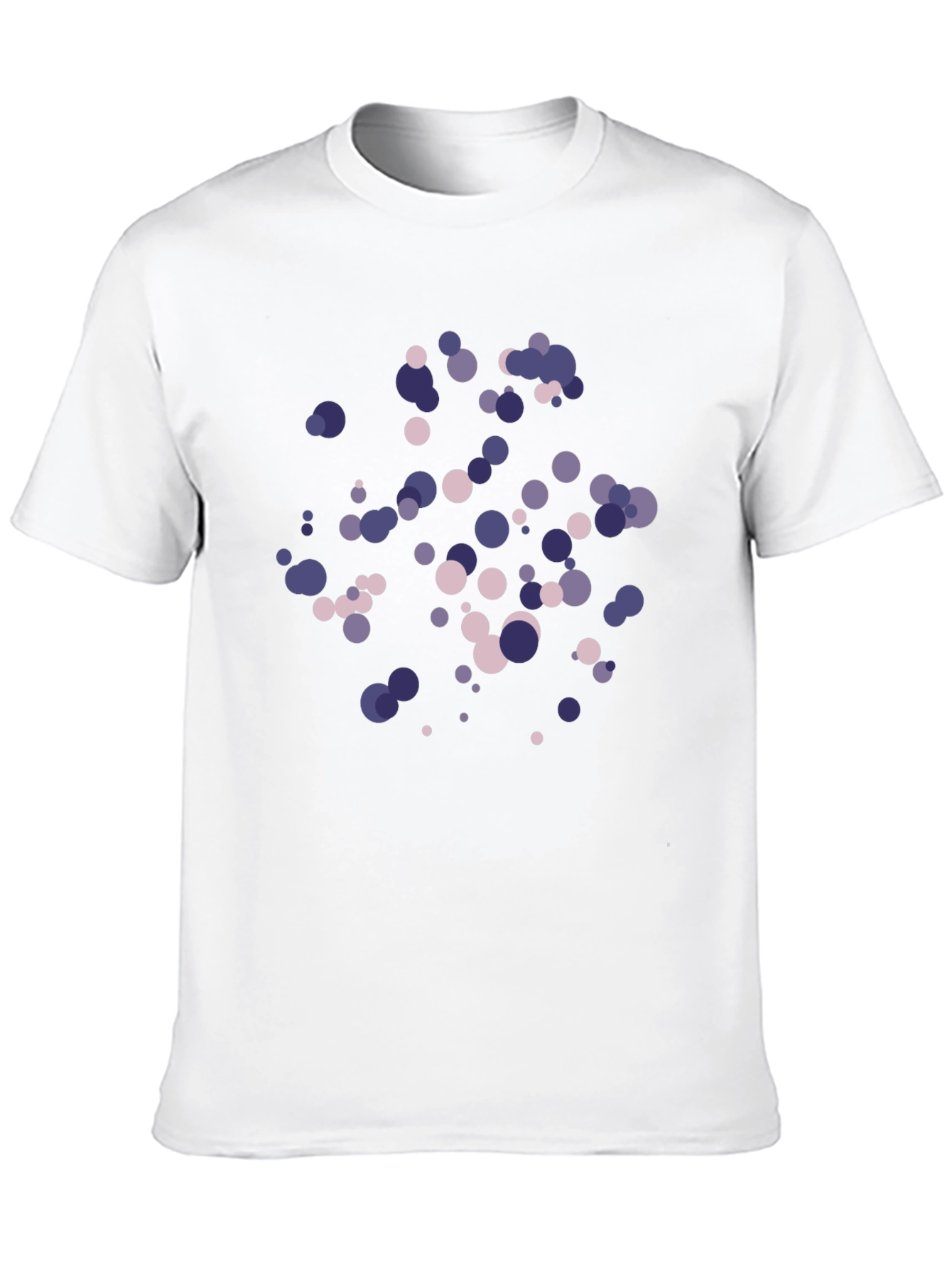 Stylish Circle Pattern Black T-Shirt