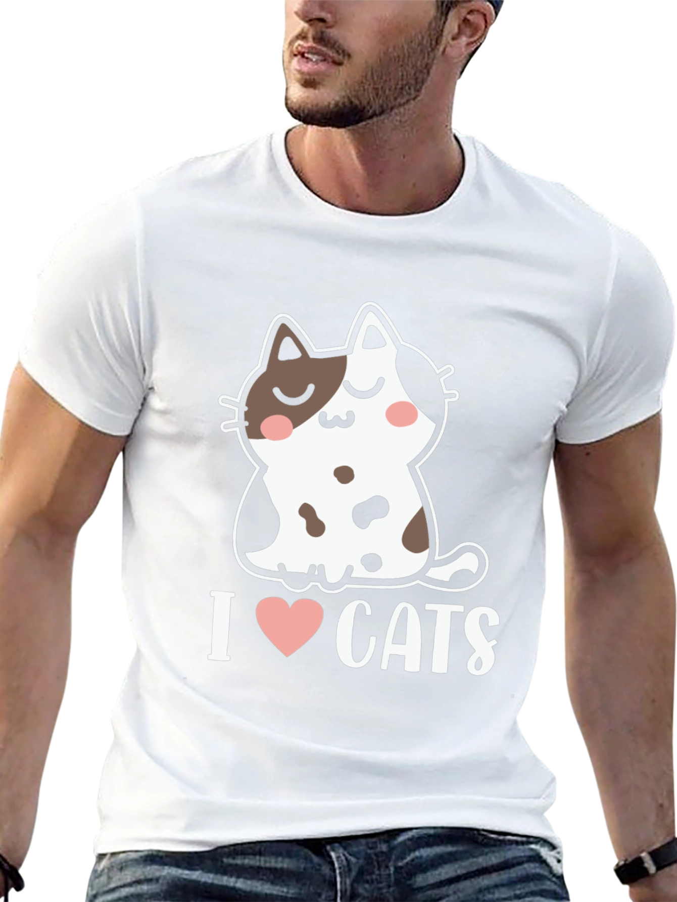 I Heart Cats T-Shirt - Cute Kitten Graphic Tee