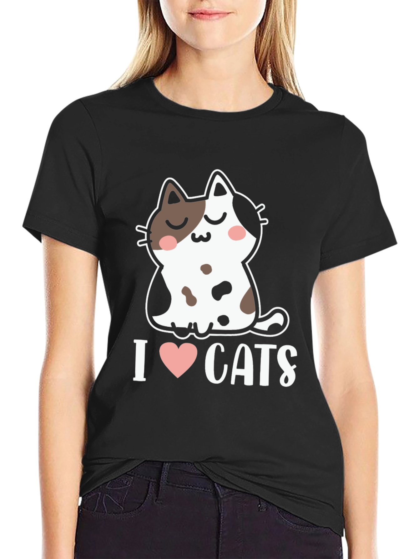 I Heart Cats T-Shirt - Cute Kitten Graphic Tee