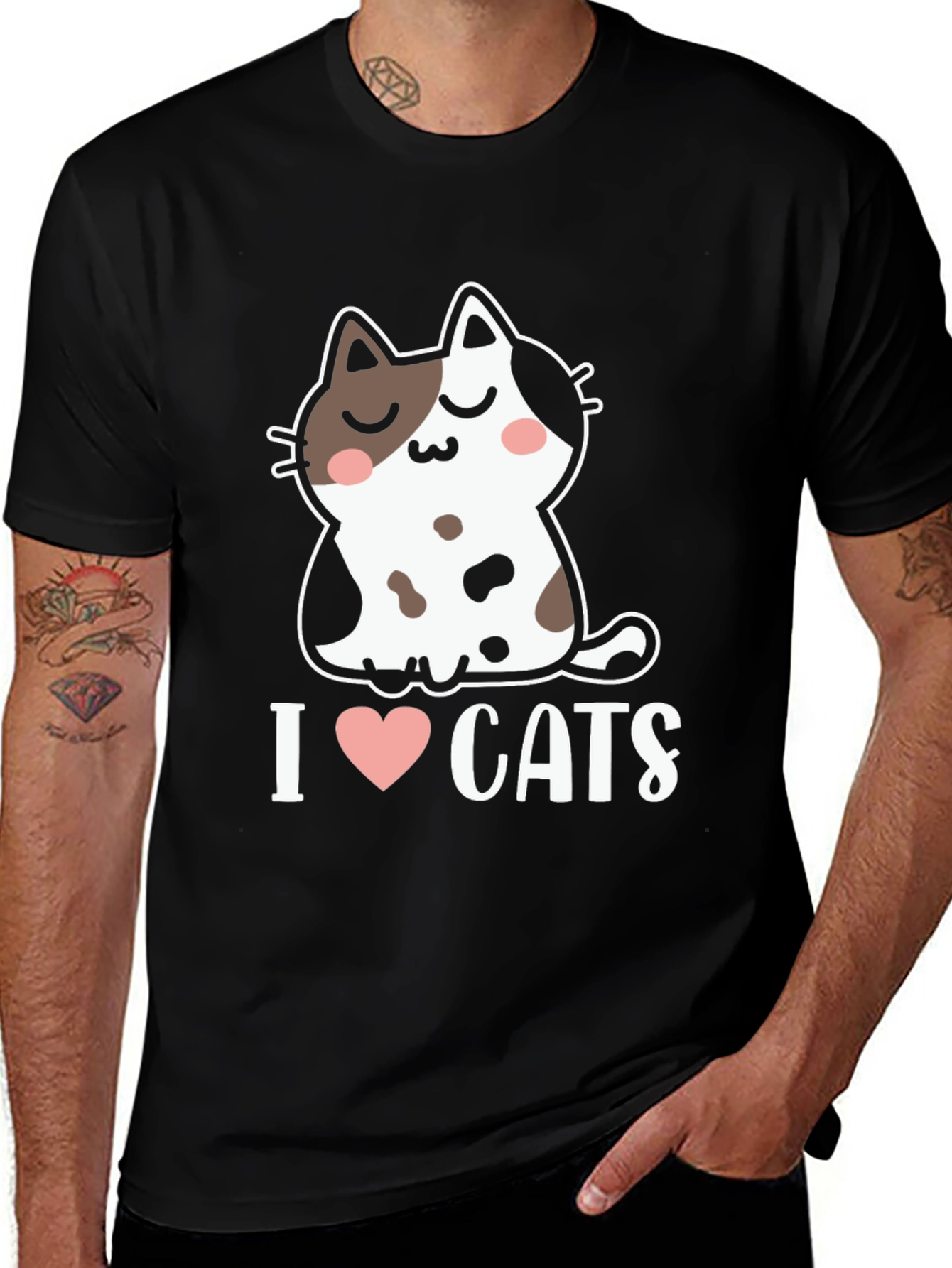 I Heart Cats T-Shirt - Cute Kitten Graphic Tee