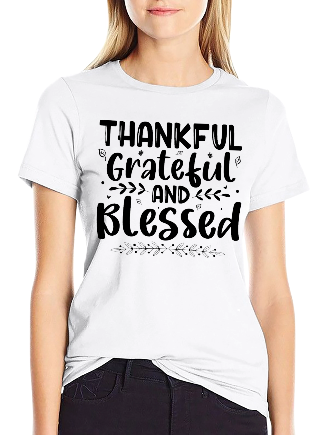 Thankful Grateful & Blessed Tee