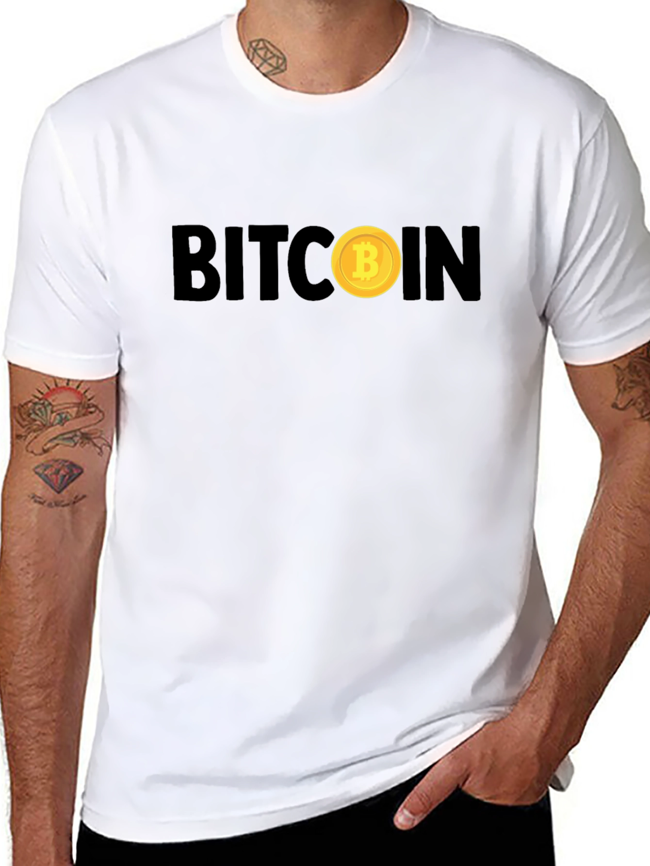 Bitcoin Black T-Shirt - Crypto Currency Tee