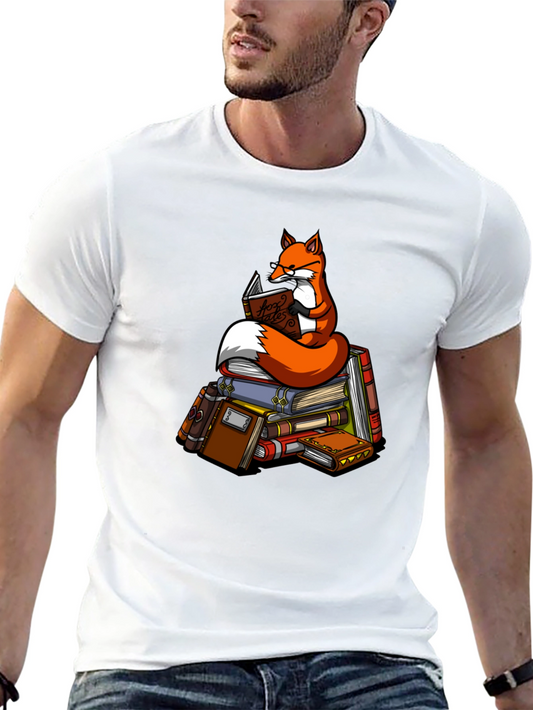 Bookish Fox T-Shirt - Unique Graphic Tee