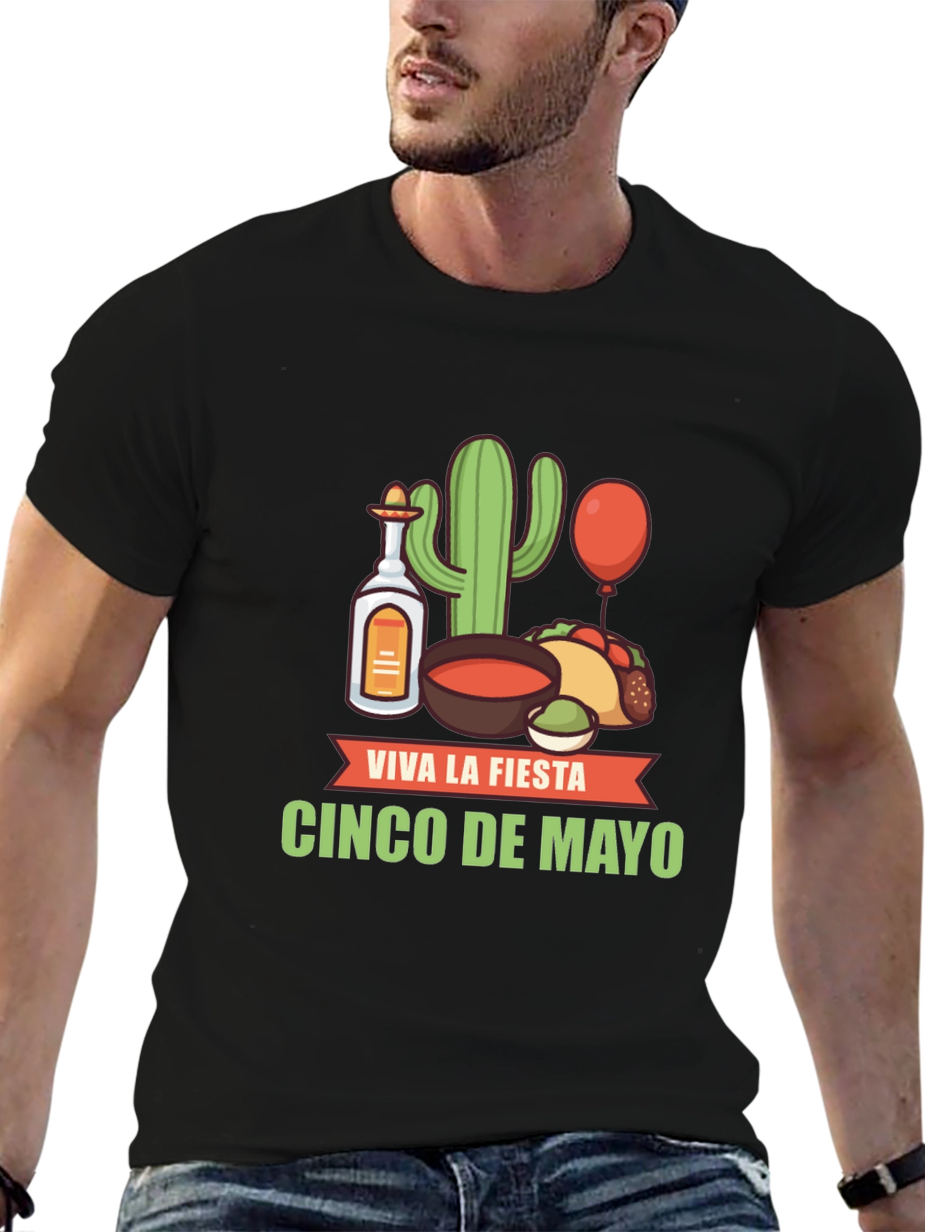 Cinco de Mayo Fiesta T-Shirt - Black