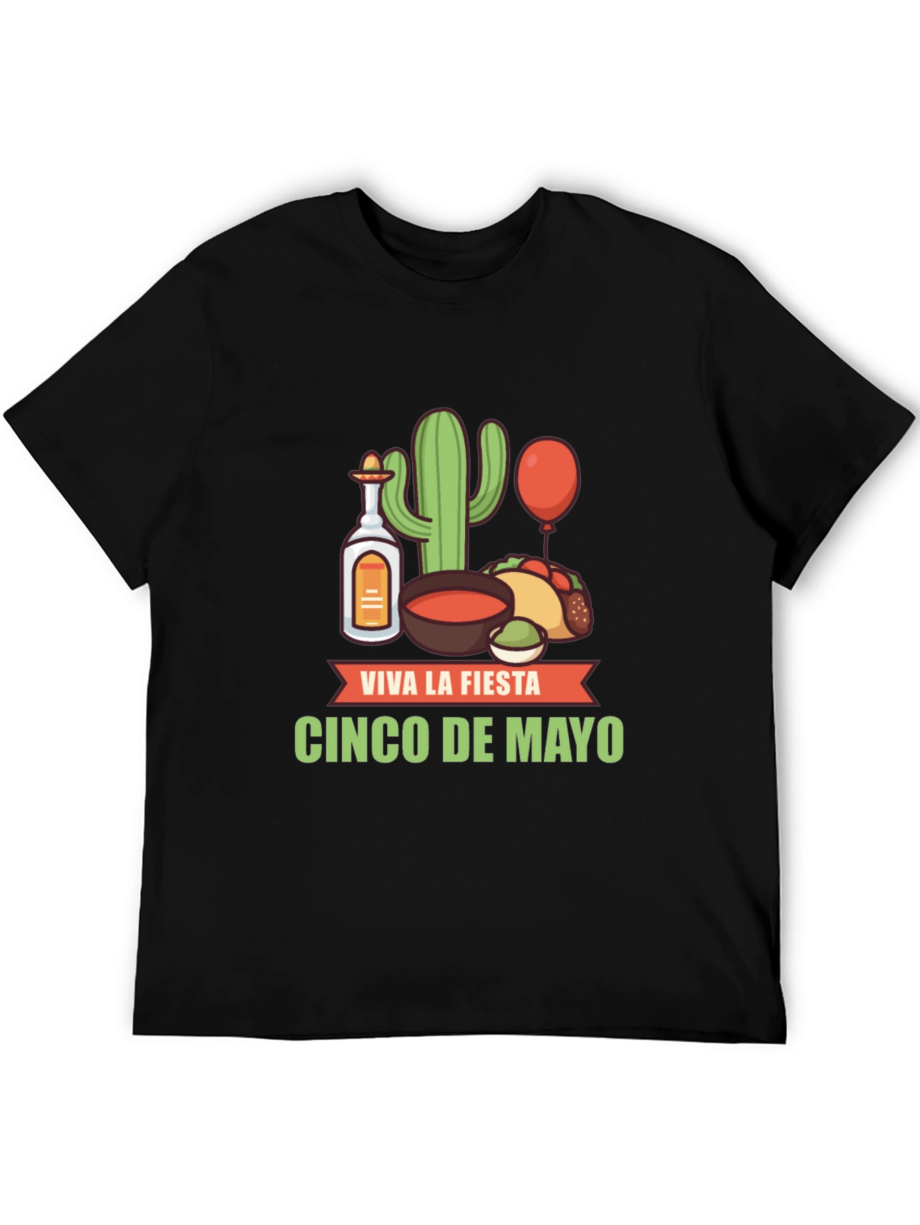 Cinco de Mayo Fiesta T-Shirt - Black