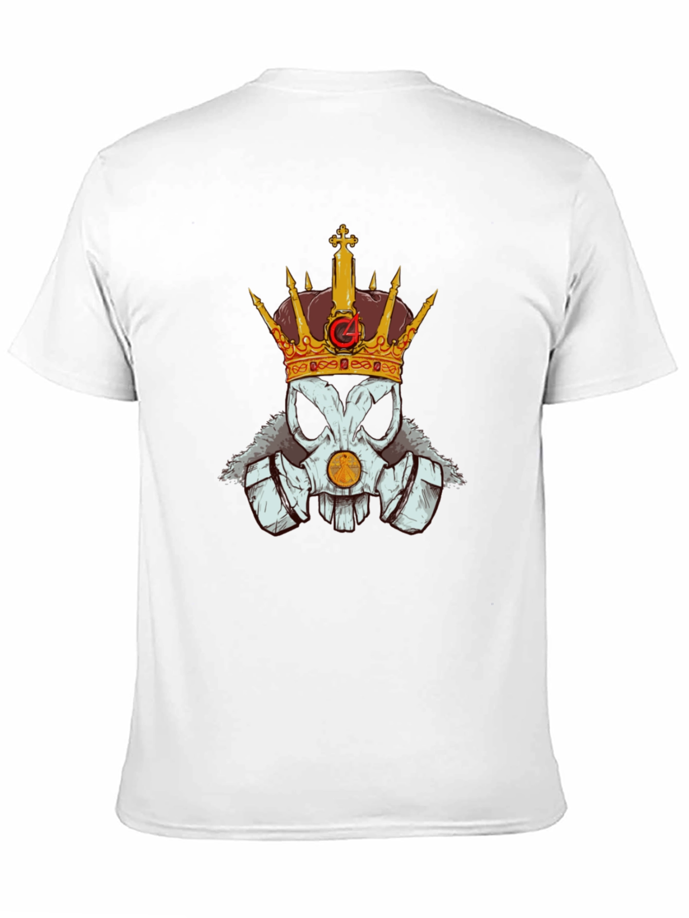 Skull King Graphic Tee - Crowned Skull T-Shirt