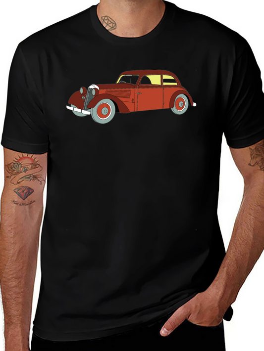 Vintage Car Graphic Tee - Classic Automotive Style
