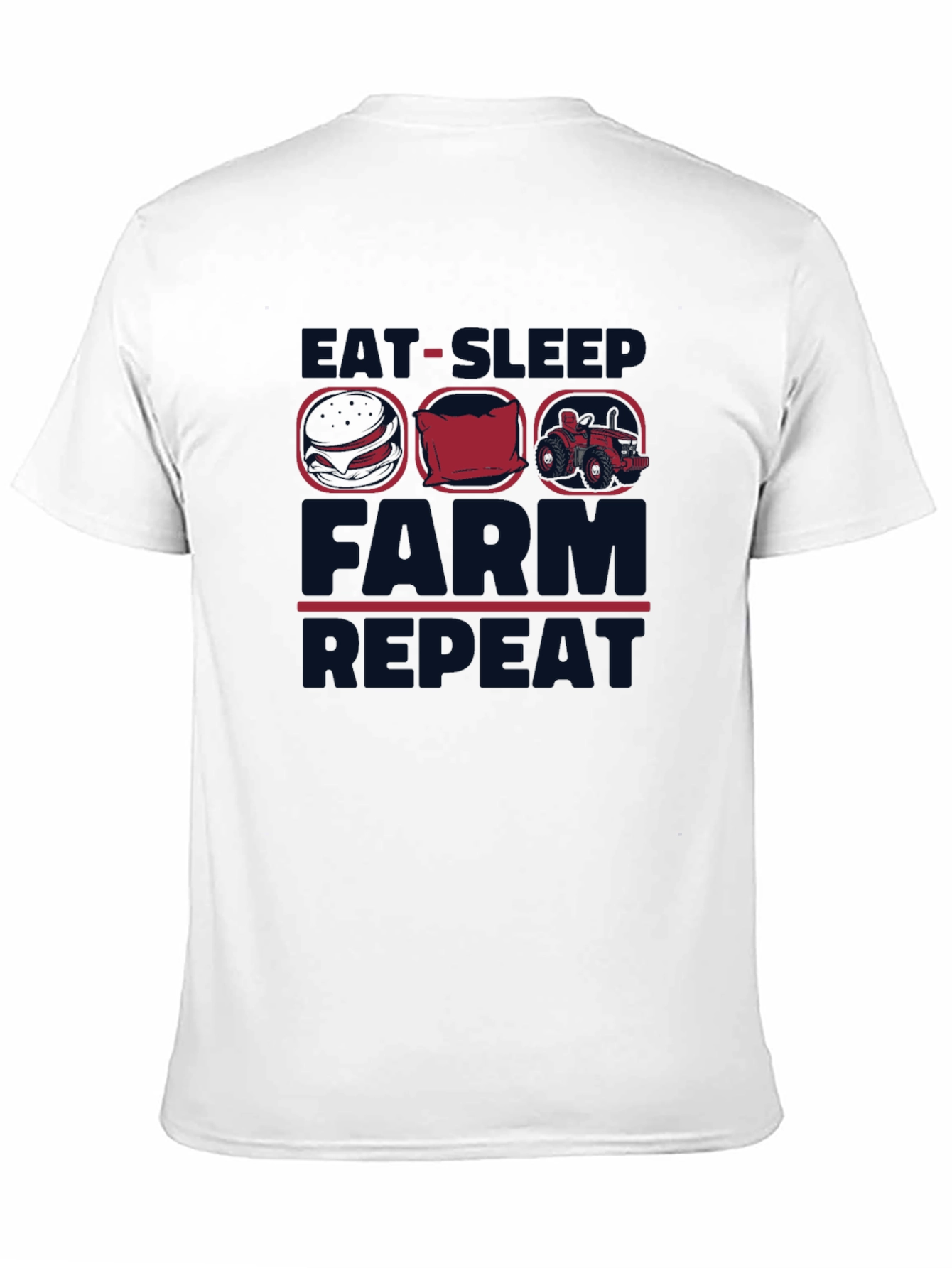 Eat Sleep Farm Repeat Graphic Tee