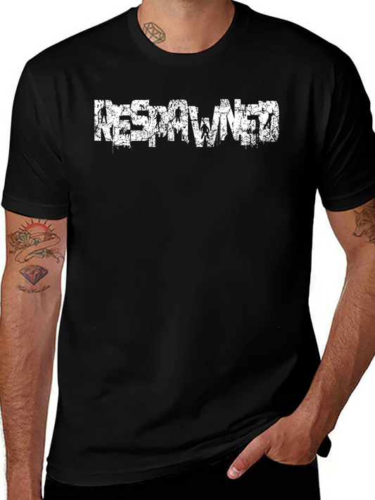 Respawned Black Graphic Tee