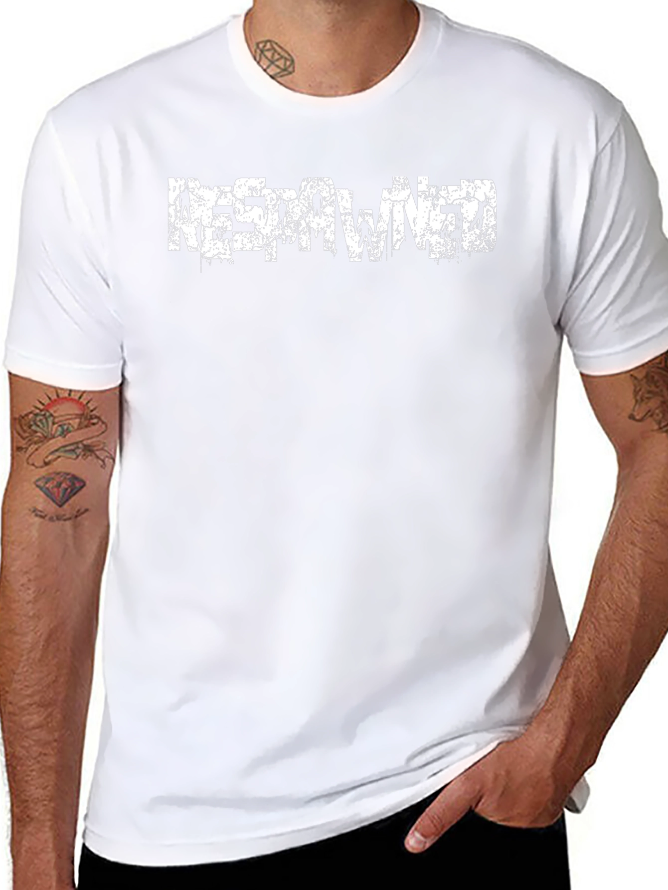 Respawned Black Graphic Tee