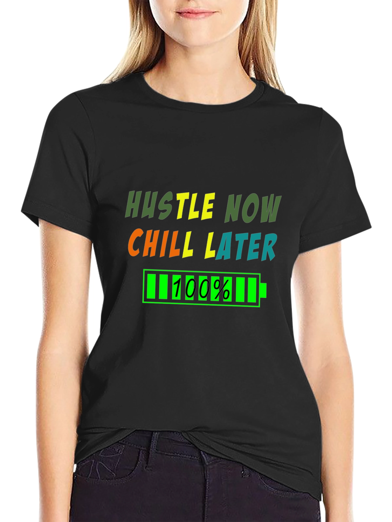Hustle Now Chill Later Graphic T-Shirt
