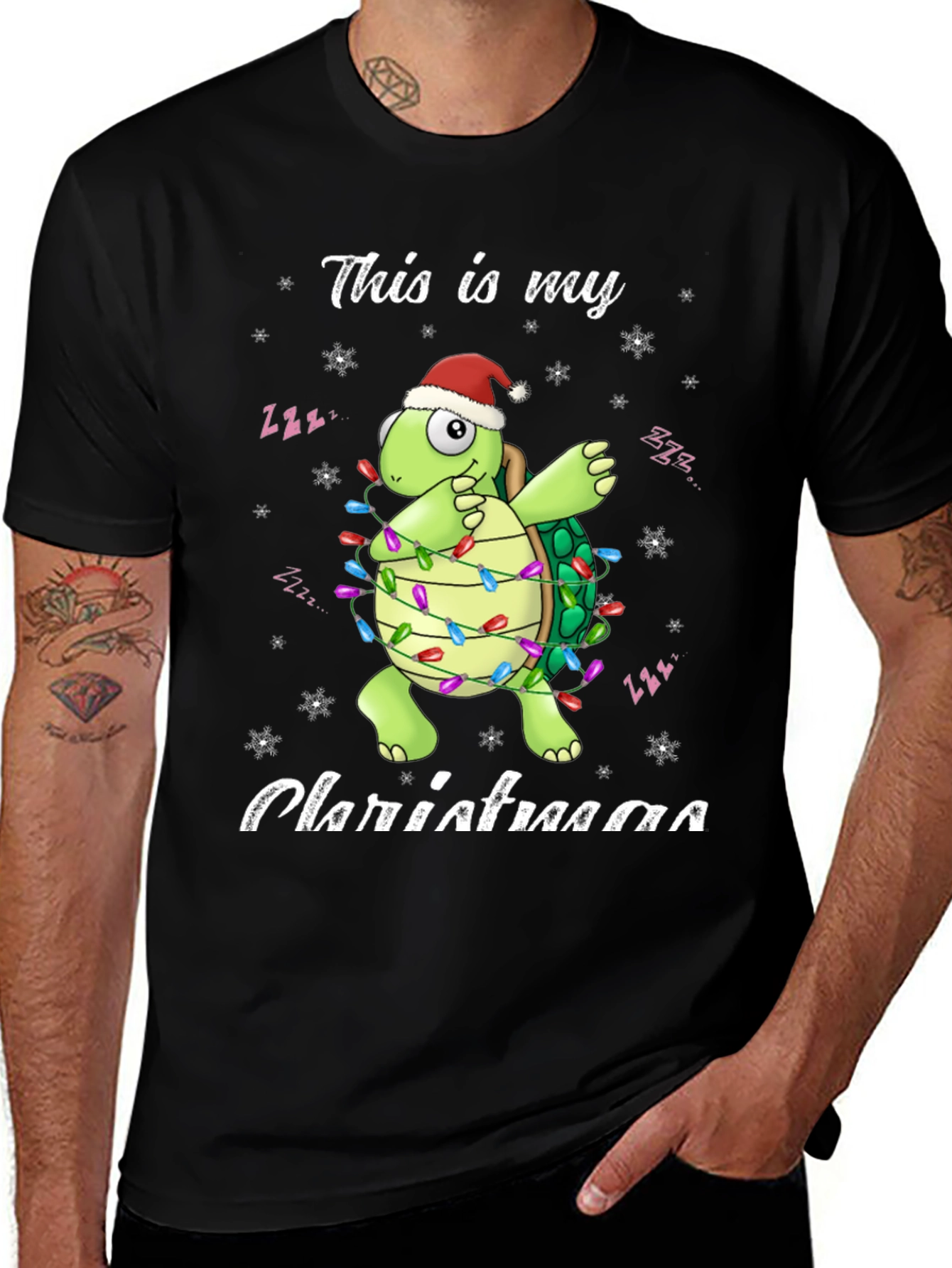 Festive Turtle Christmas T-Shirt
