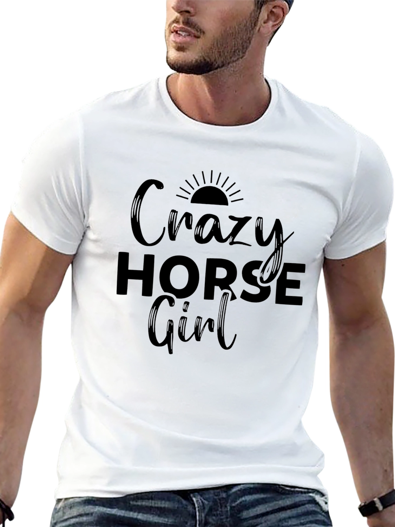Crazy Horse Girl T-Shirt - Womens Graphic Tee