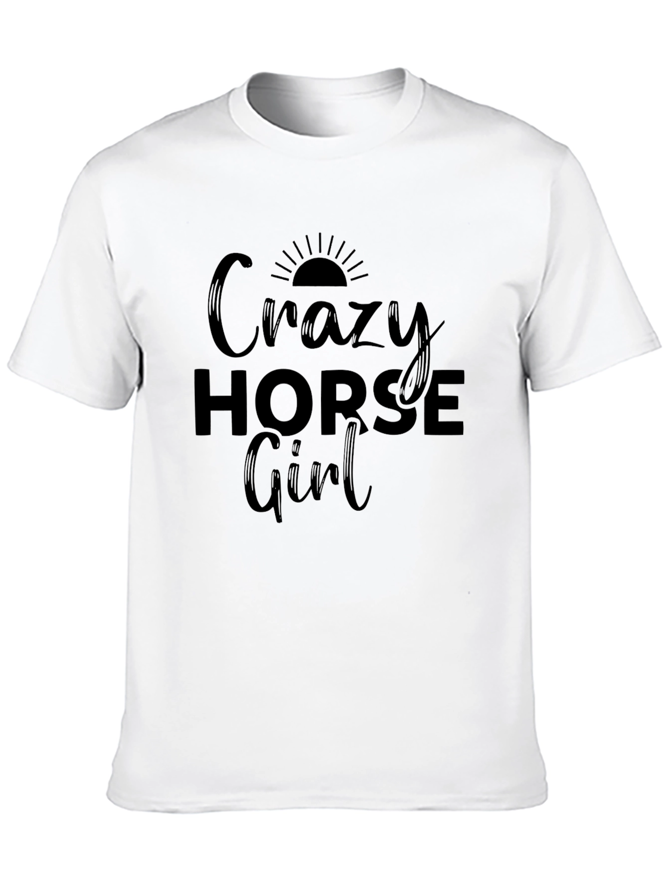 Crazy Horse Girl T-Shirt - Womens Graphic Tee