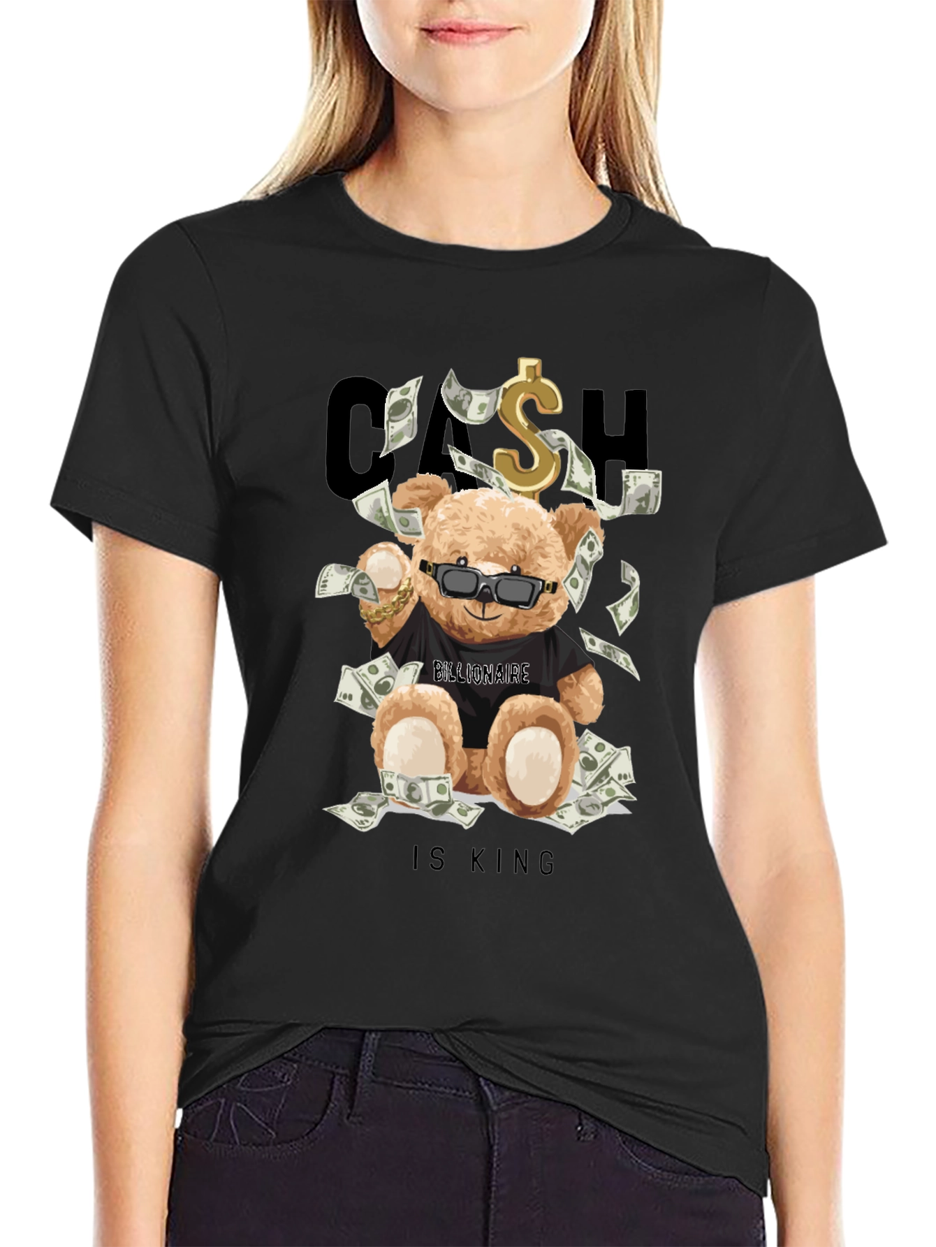 Cash Is King Bear T-Shirt