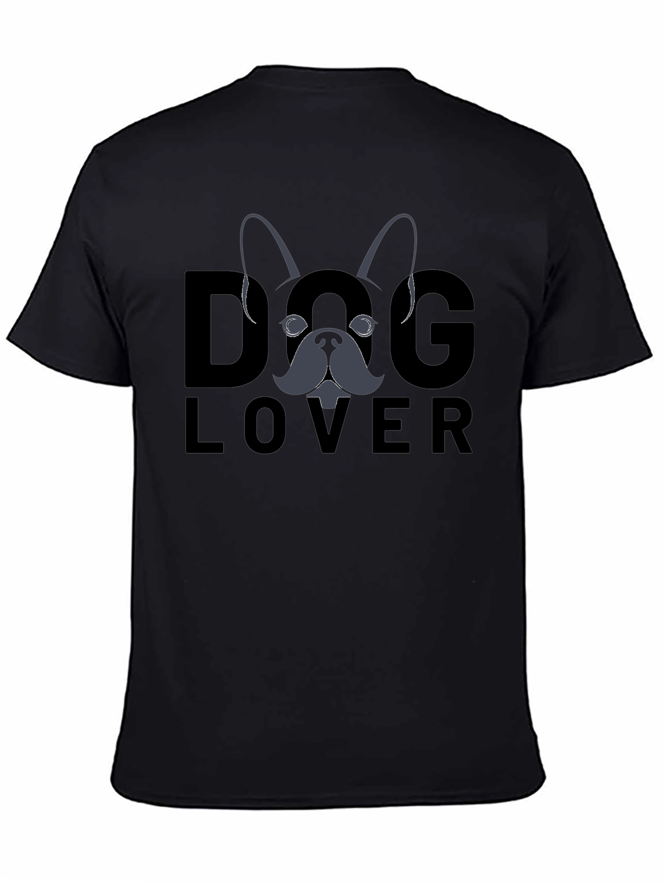 Dog Lover Graphic T-Shirt - Black