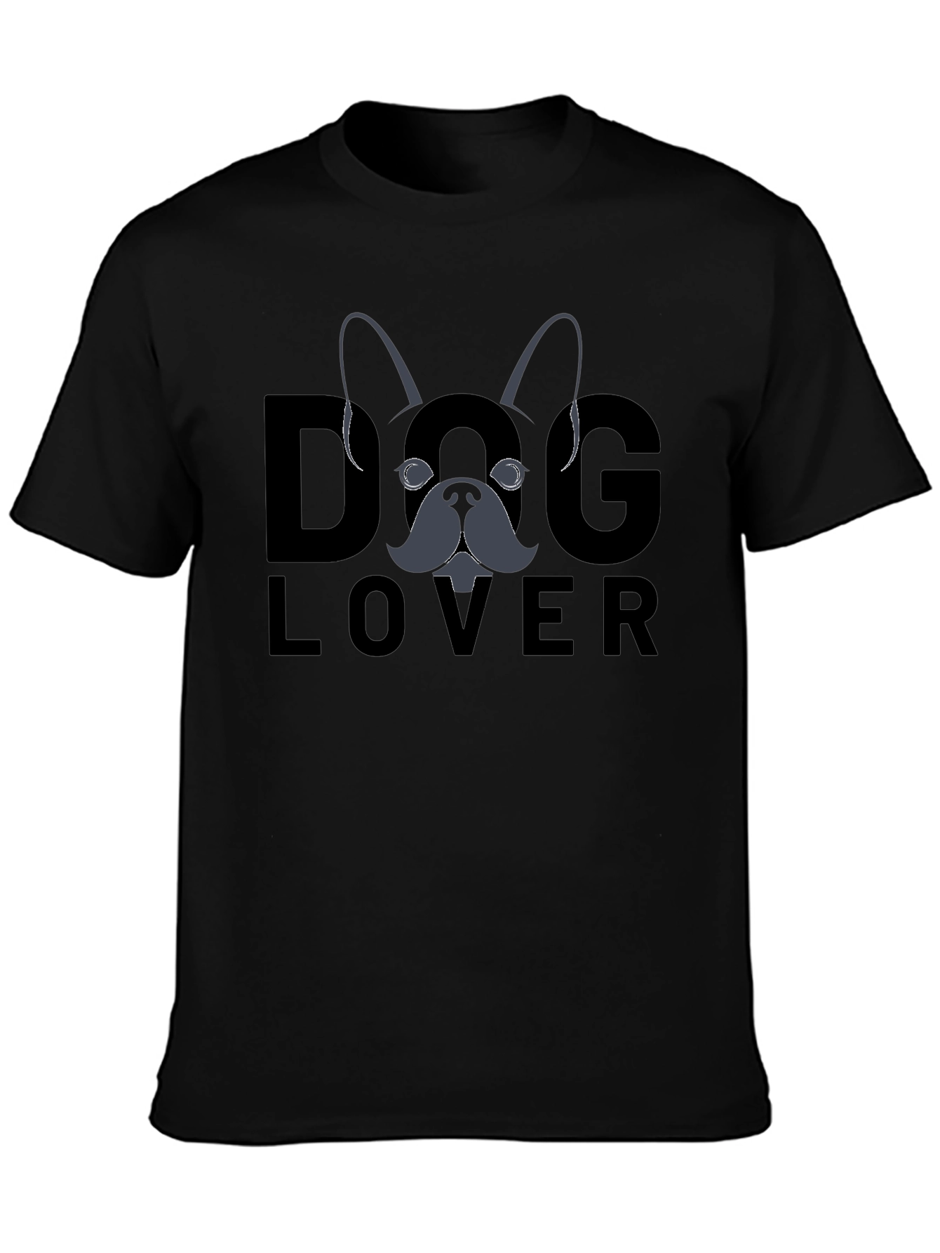 Dog Lover Graphic T-Shirt - Black