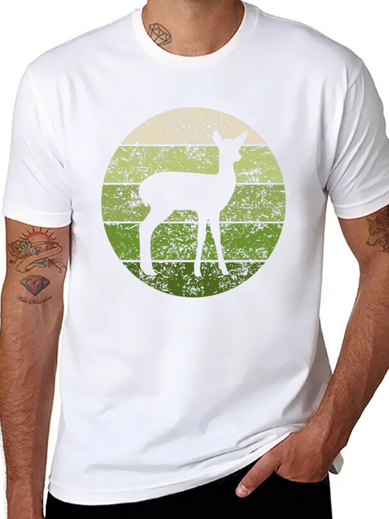 Retro Deer Graphic T-Shirt