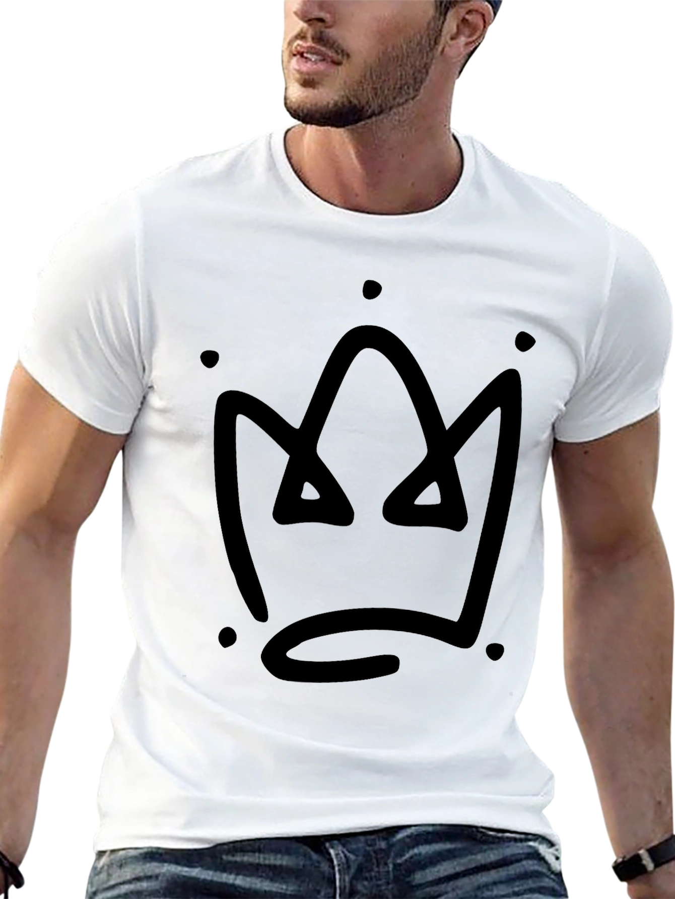 Crown Graphic Black T-Shirt