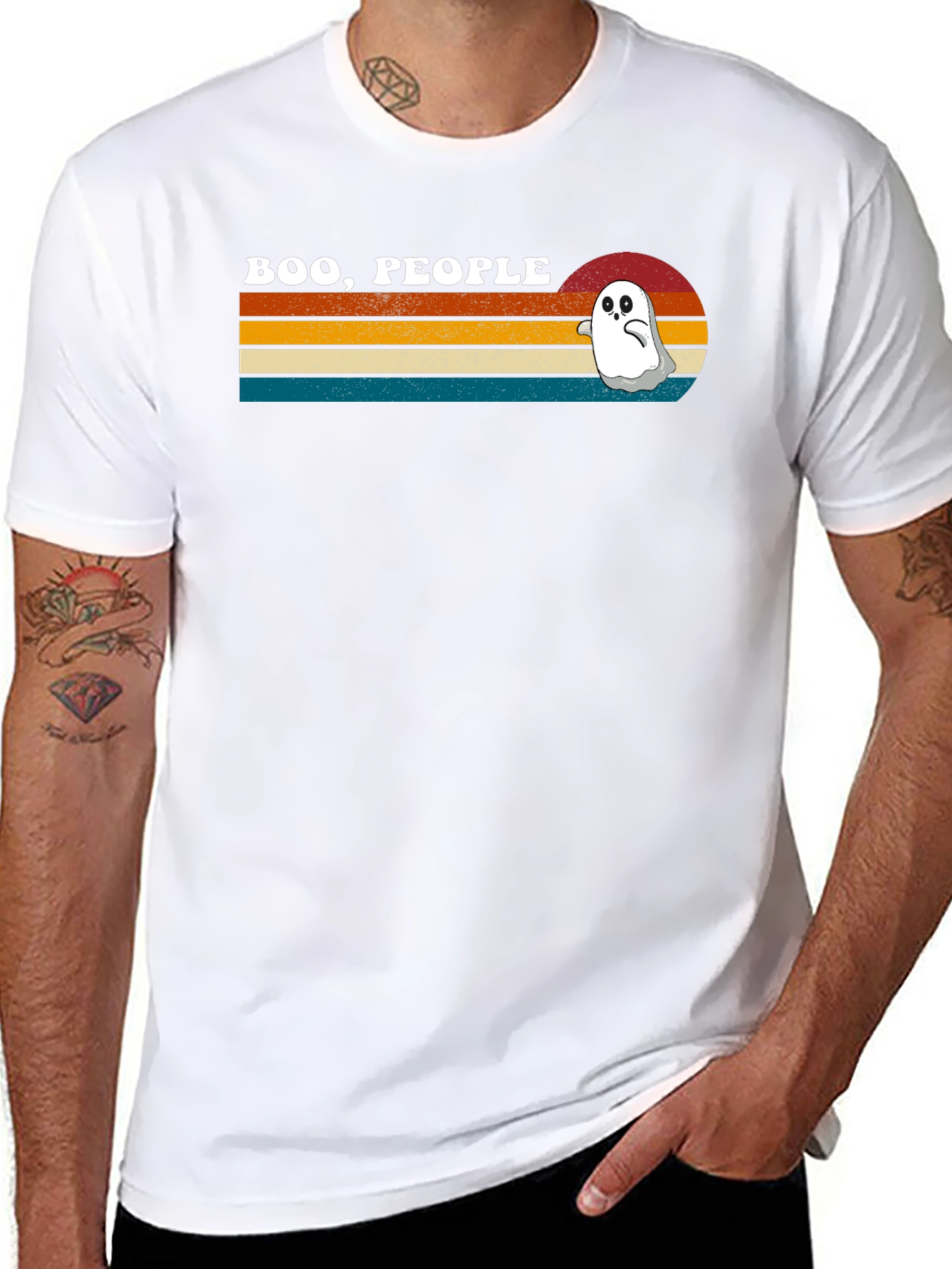 Boo People Retro Ghost T-Shirt