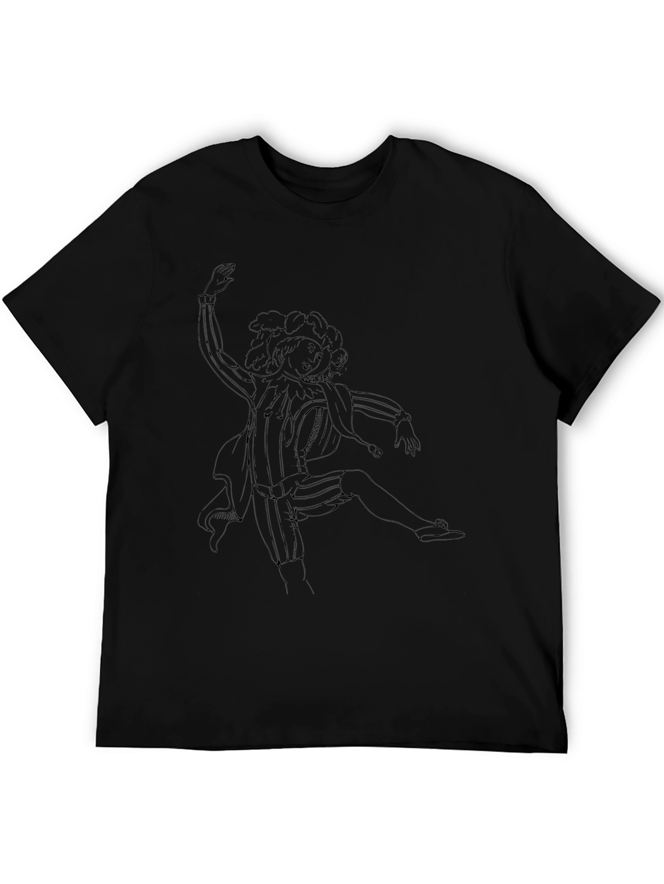 Renaissance Man Graphic Tee - Black Cotton T-Shirt