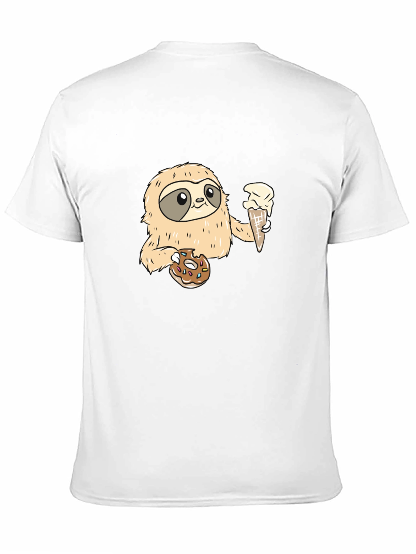 Sloth Ice Cream & Donut T-Shirt
