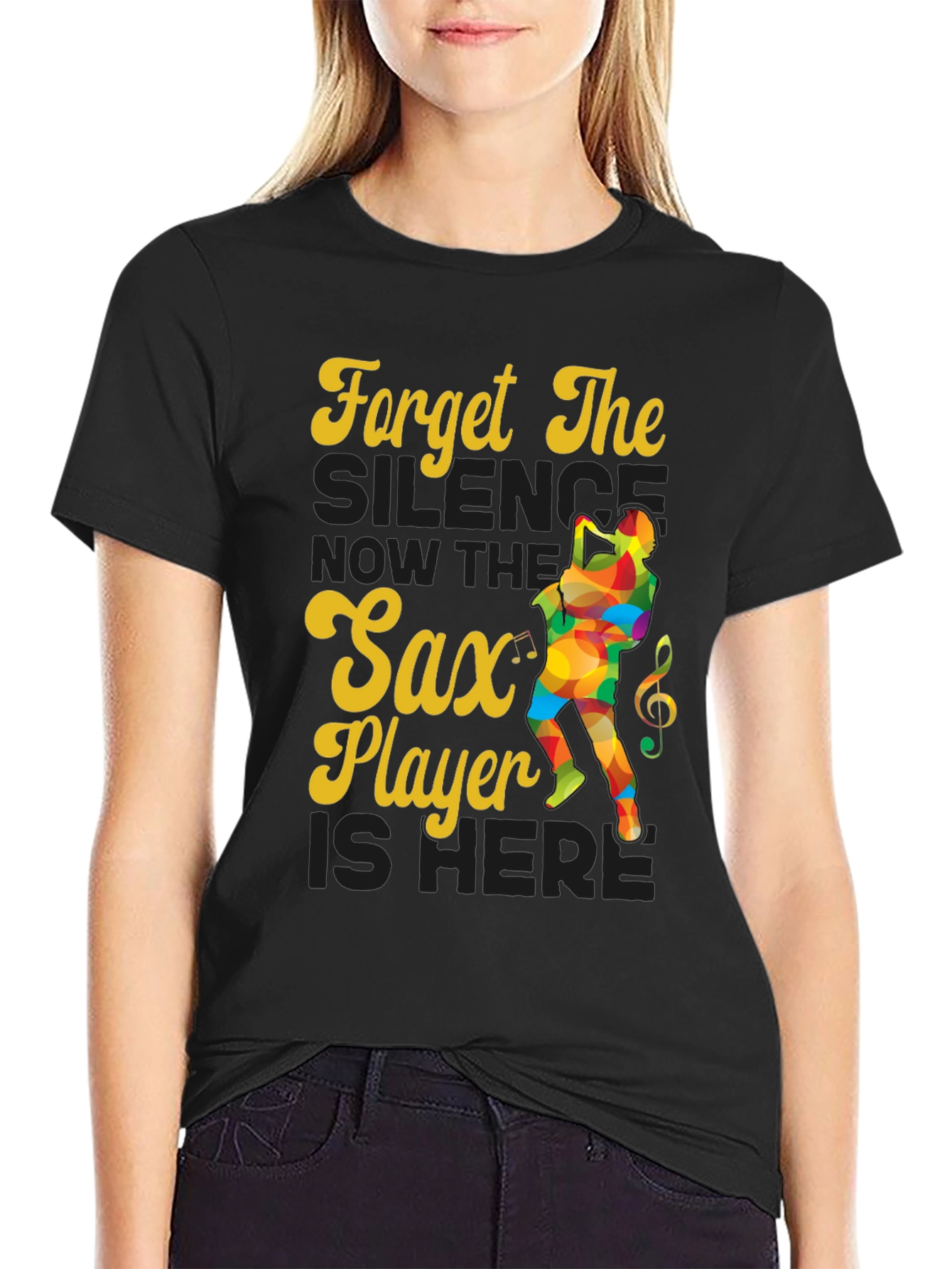 Sax Player Graphic Tee - Forget The Silence!