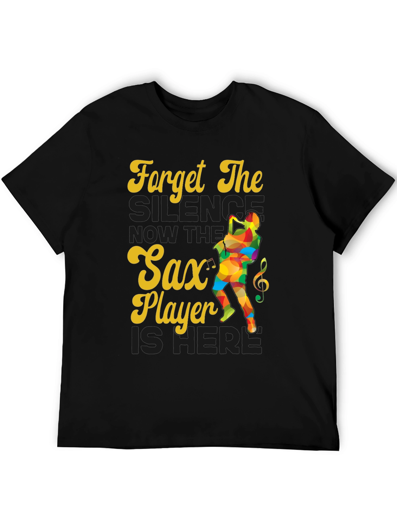 Sax Player Graphic Tee - Forget The Silence!