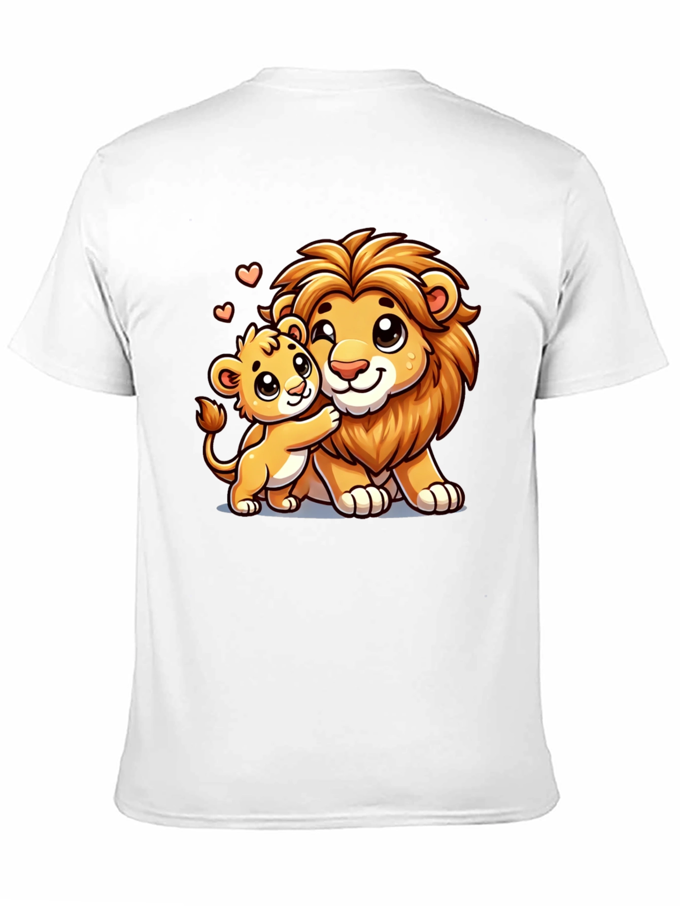 Lion Family Love Black T-Shirt