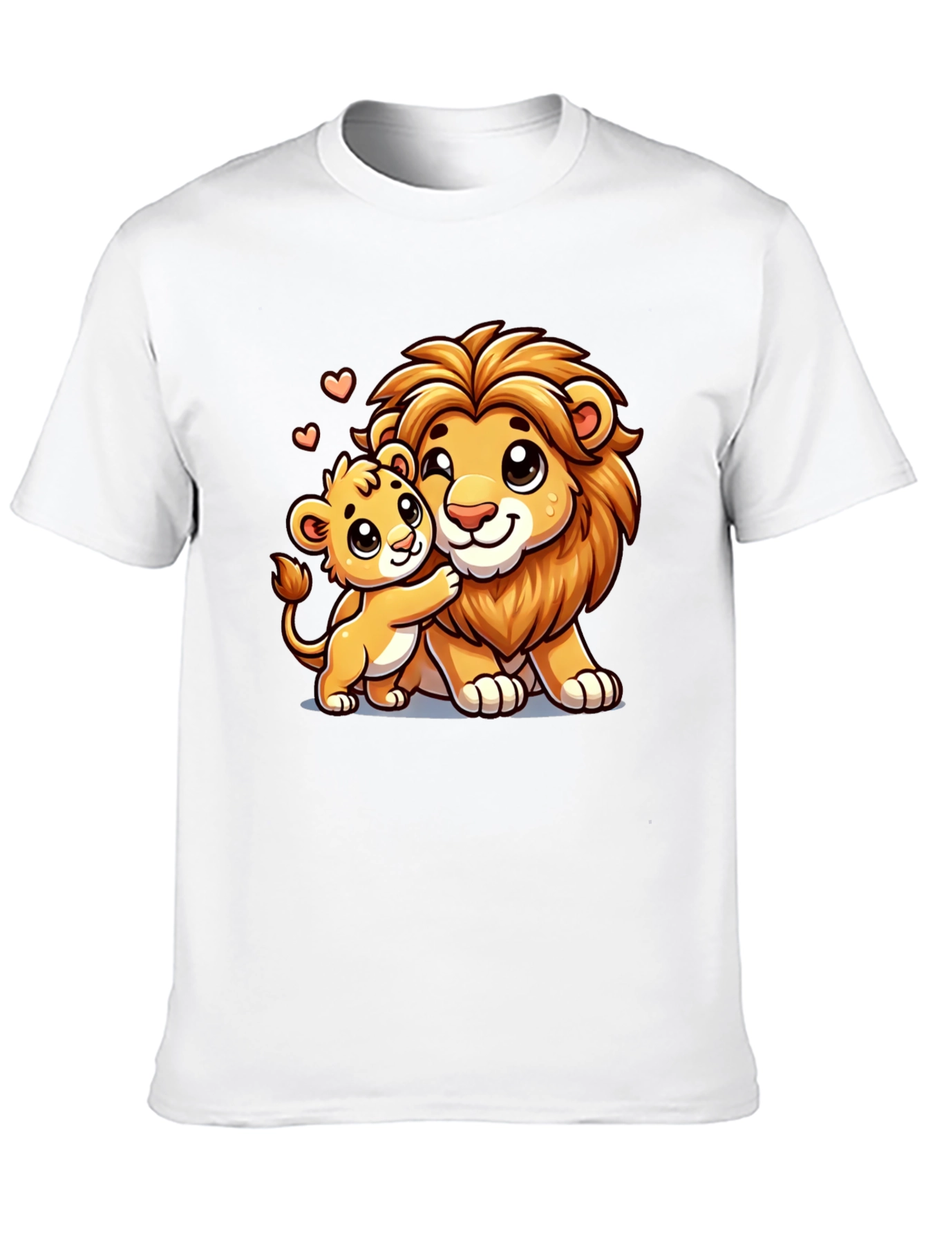 Lion Family Love Black T-Shirt