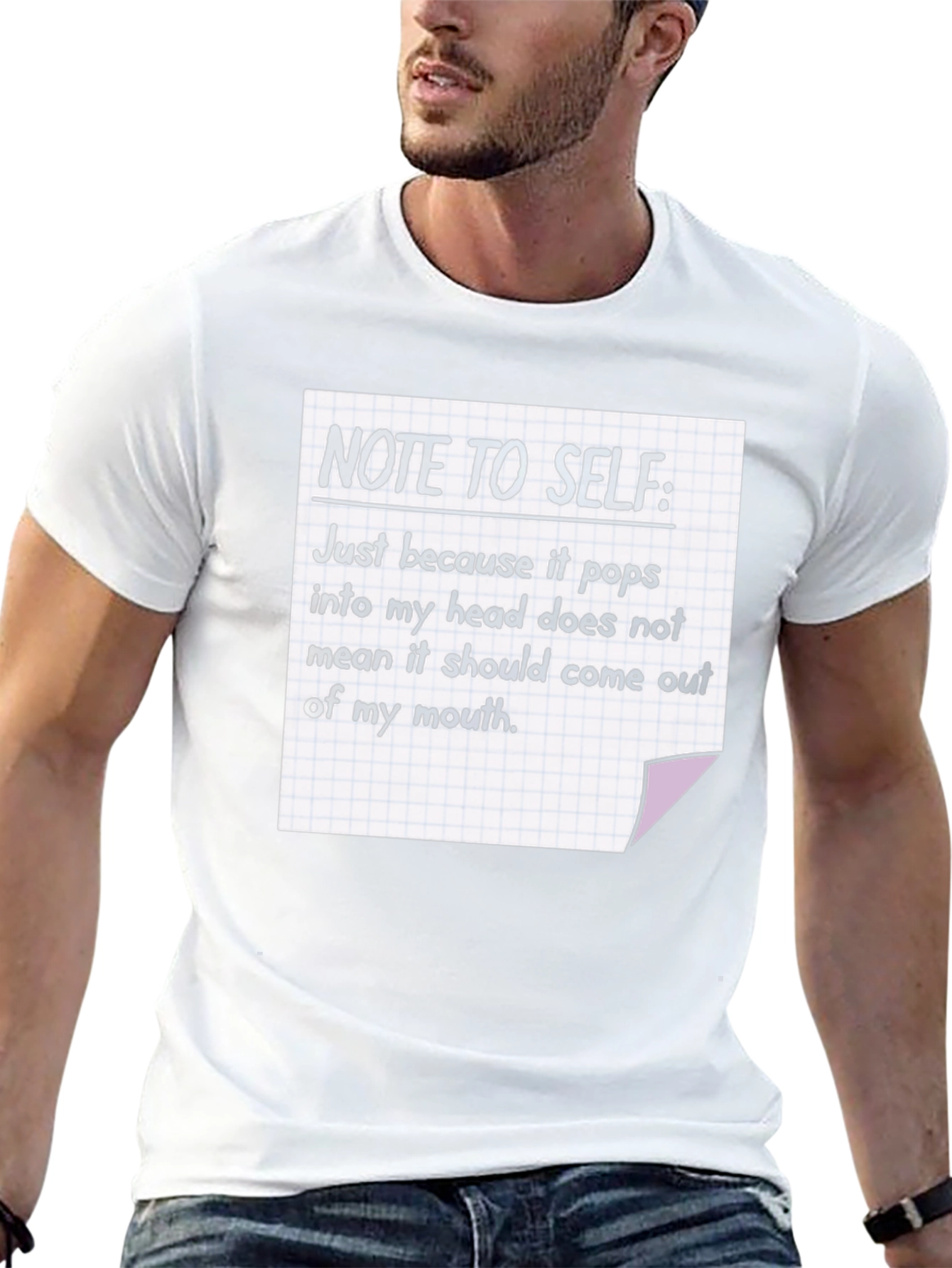 Note To Self T-Shirt Funny Sarcastic Tee