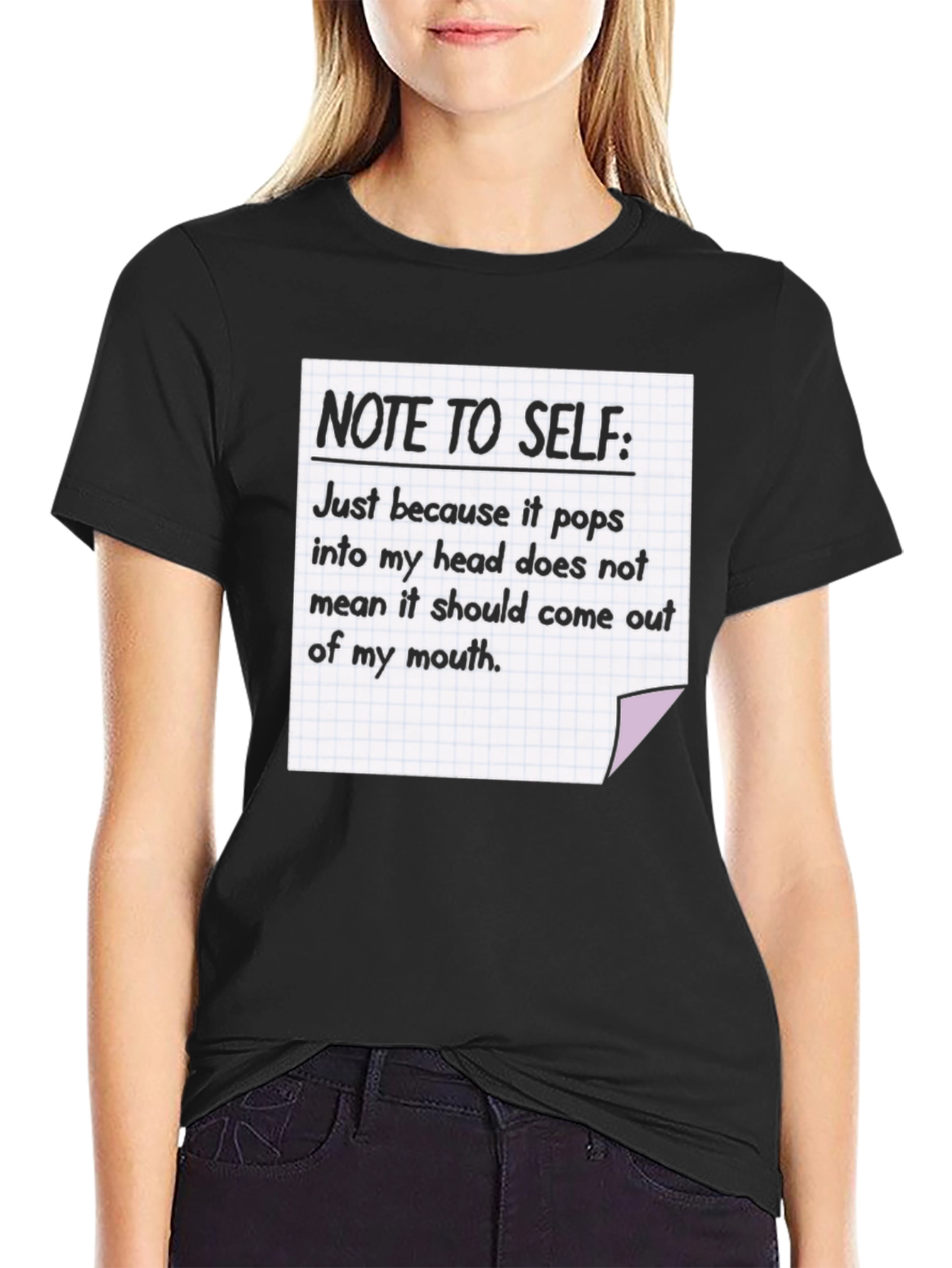 Note To Self T-Shirt Funny Sarcastic Tee