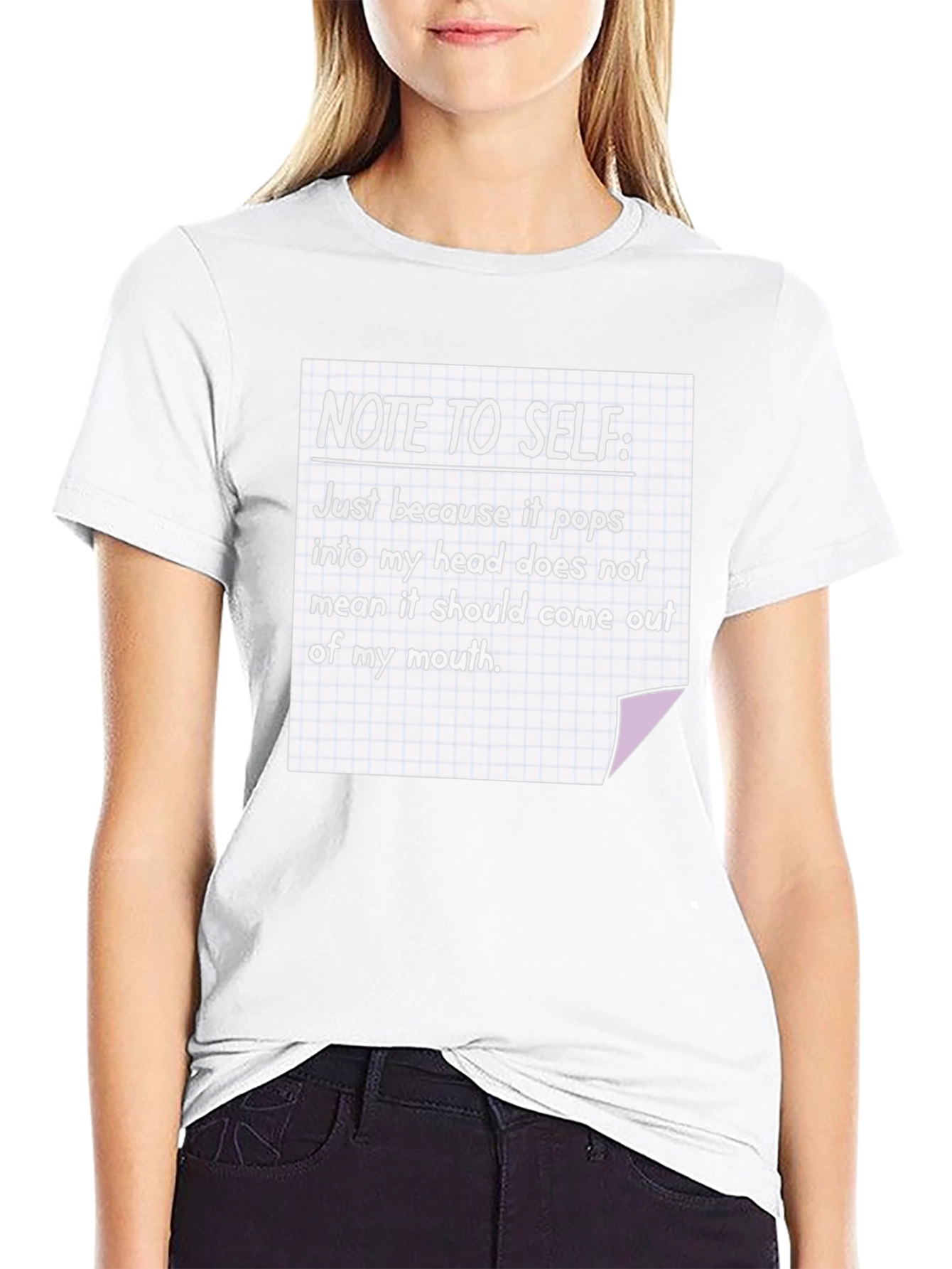 Note To Self T-Shirt Funny Sarcastic Tee