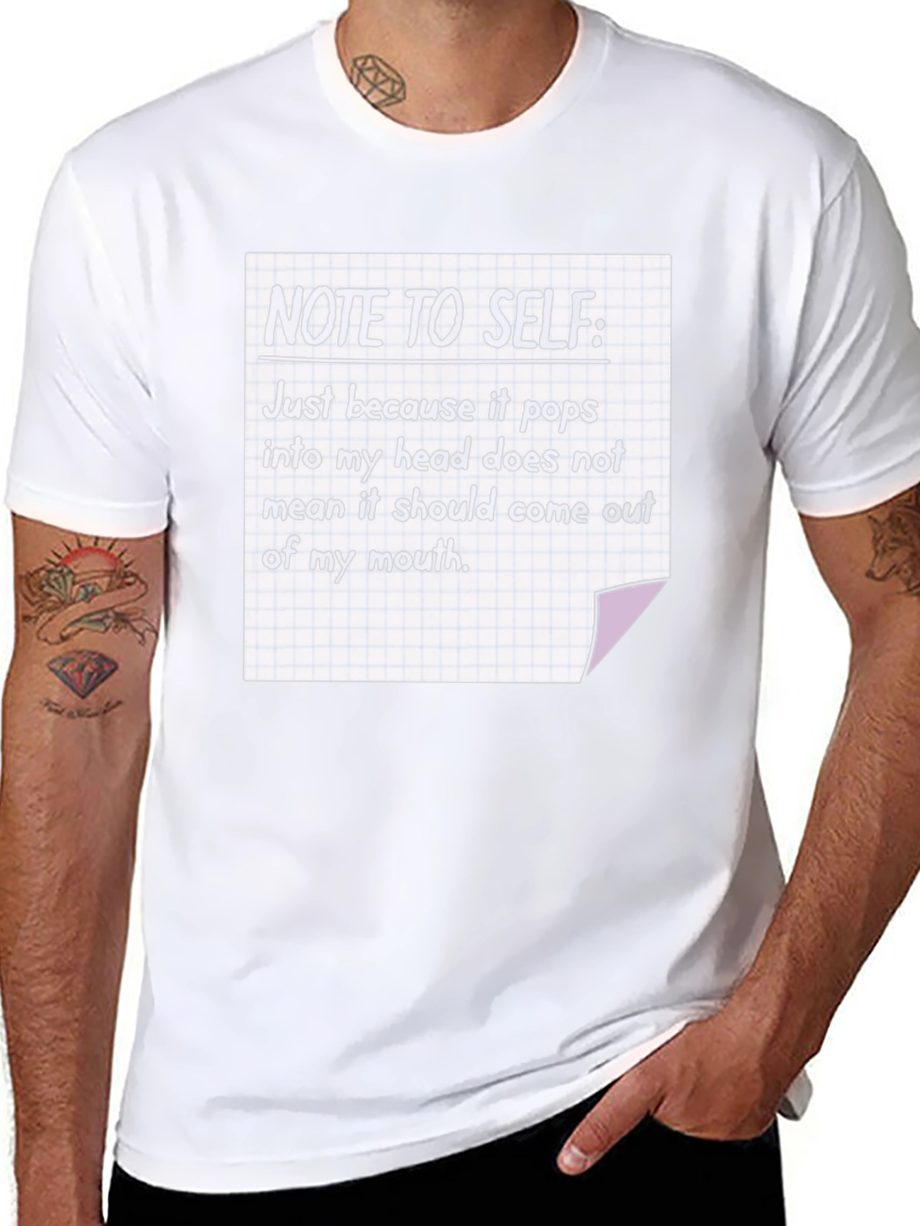 Note To Self T-Shirt Funny Sarcastic Tee