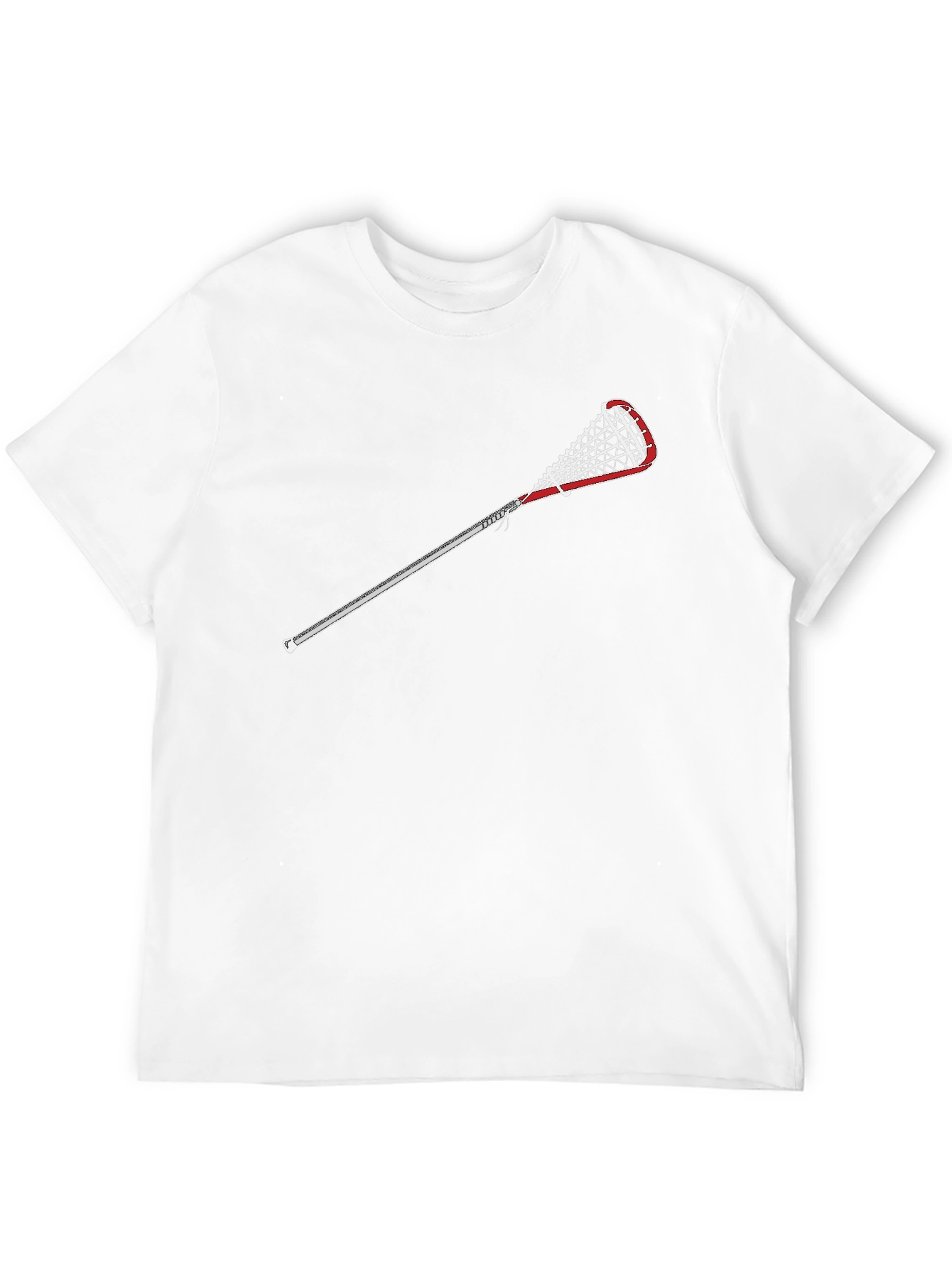 Lacrosse Stick Graphic Tee - Sporty Casual Style