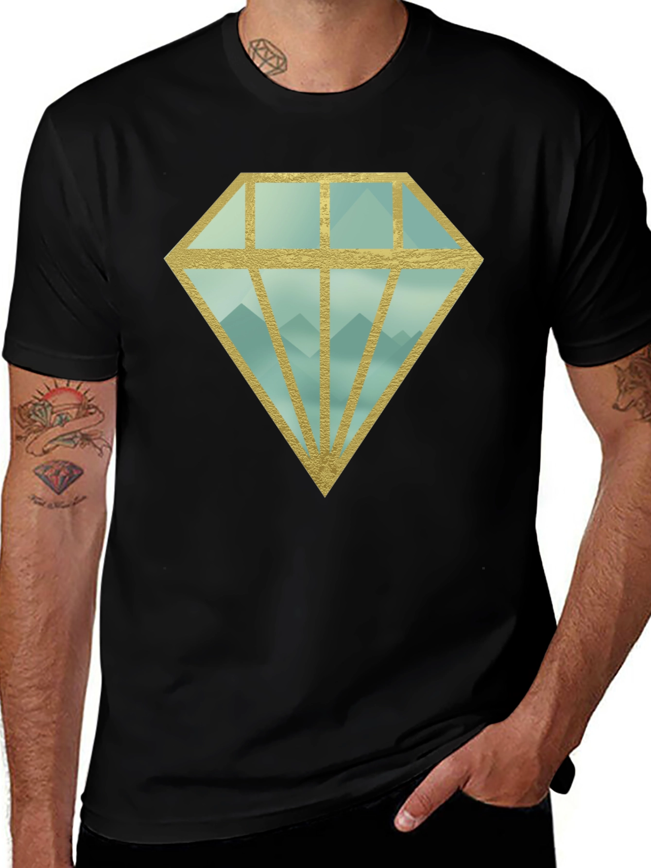 Mountain Diamond Graphic T-Shirt