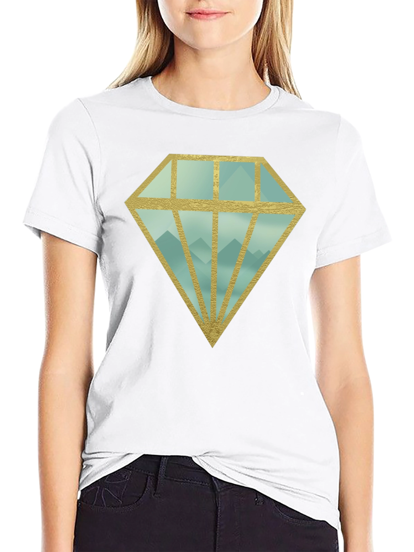 Mountain Diamond Graphic T-Shirt